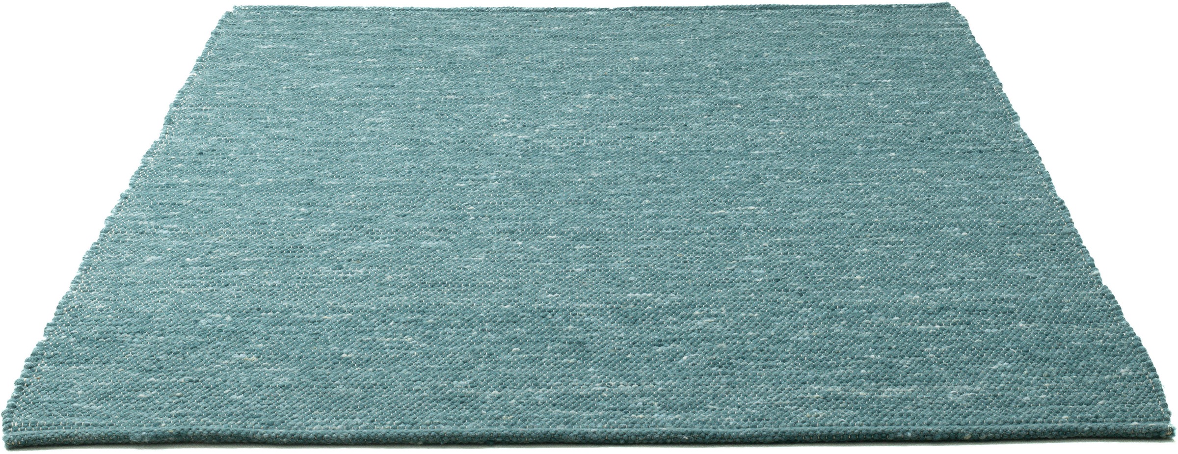 Wollteppich OTTO HOME "Pirker", blau (petrol), B:40cm H:12mm L:60cm, Schurwolle, Teppiche, Wendeteppich, meliert, reine Wolle, handgewebt, Scandi, Wohnzimmer 2