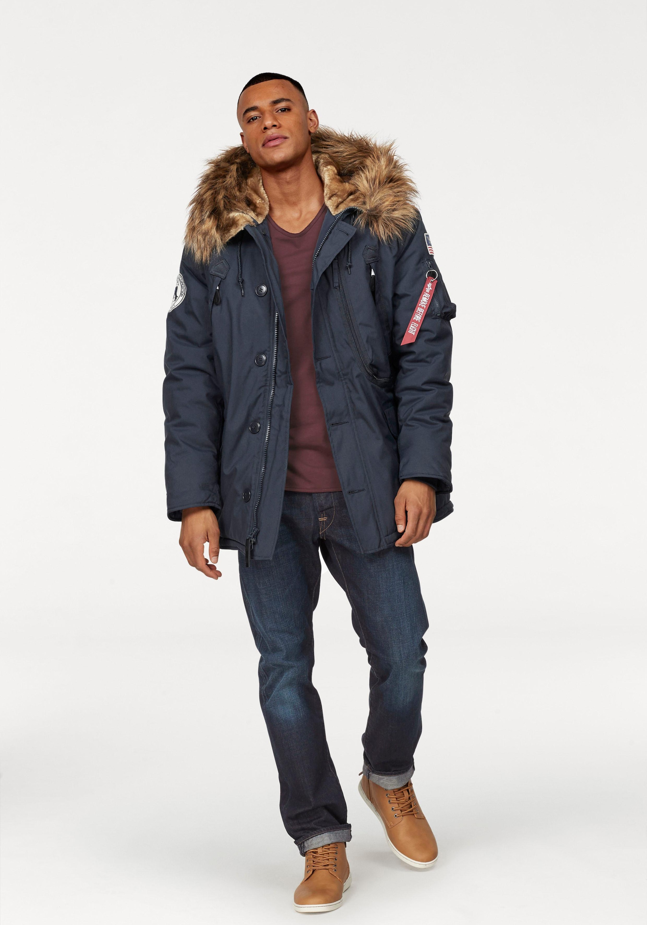 Alpha Industries Parka »POLAR JACKET«, mit Kapuze