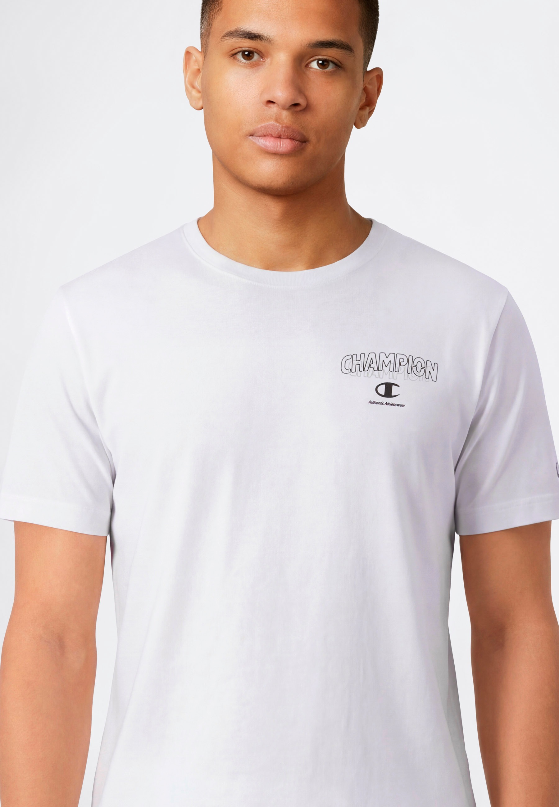 Champion T-Shirt "Graphic Tee" 1 tlg. sportlicher Stil, Kurzarm, für Sportm günstig online kaufen