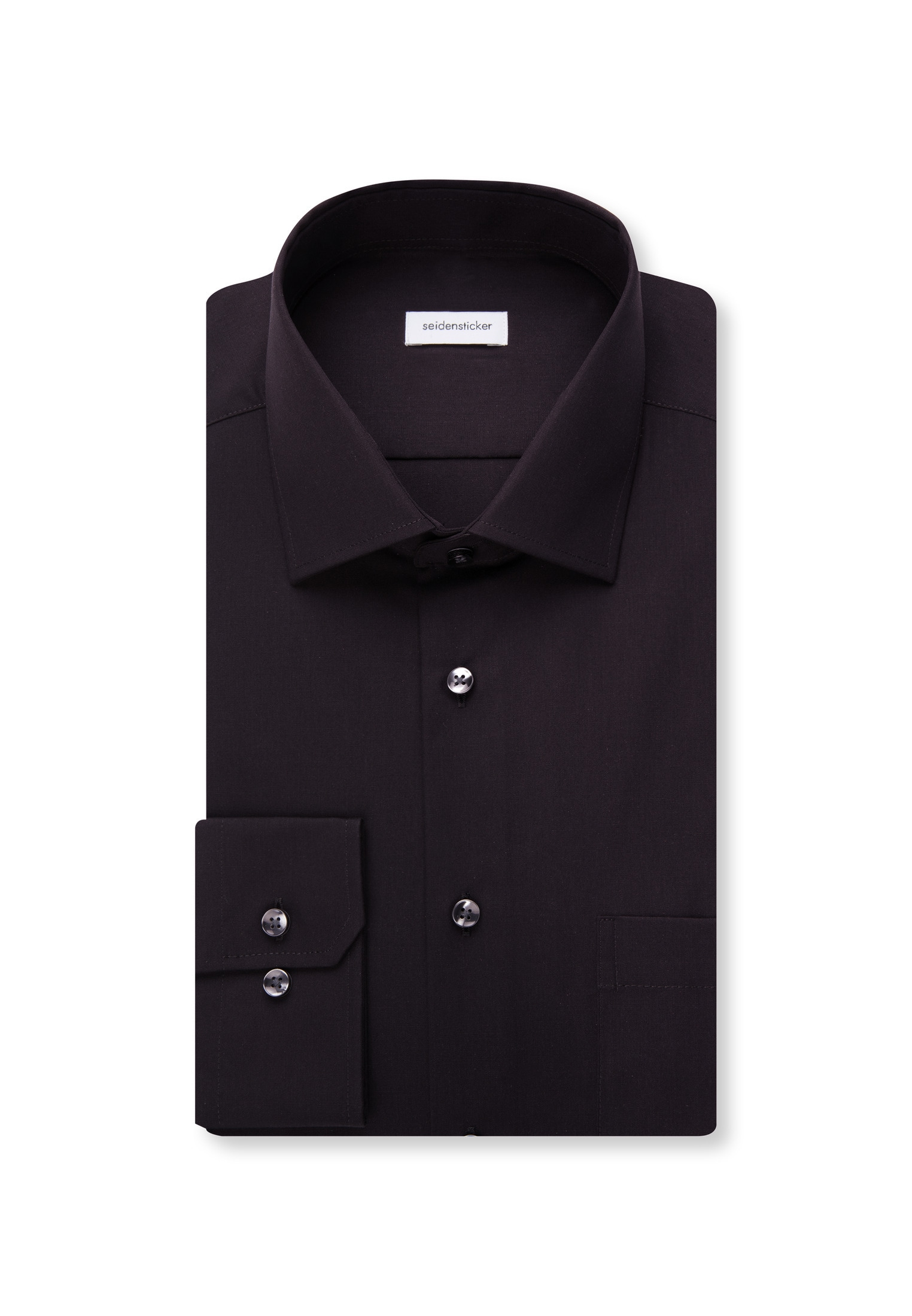 seidensticker Businesshemd »Schwarze Rose« Regular 1/1 Kentkragen Uni