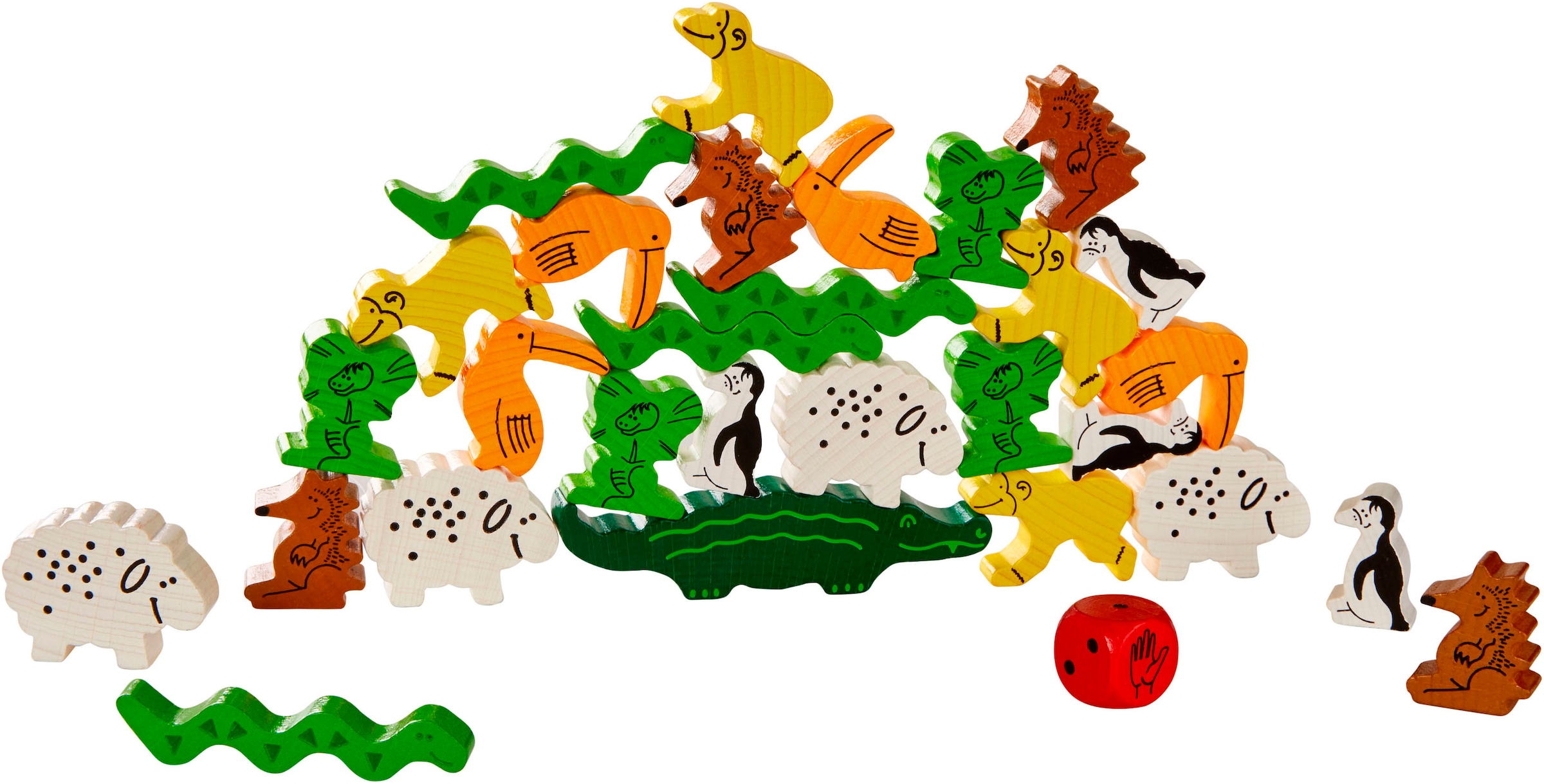 Haba Spiel »Tier auf Tier - Der Klassiker unter den Stapelspielen«