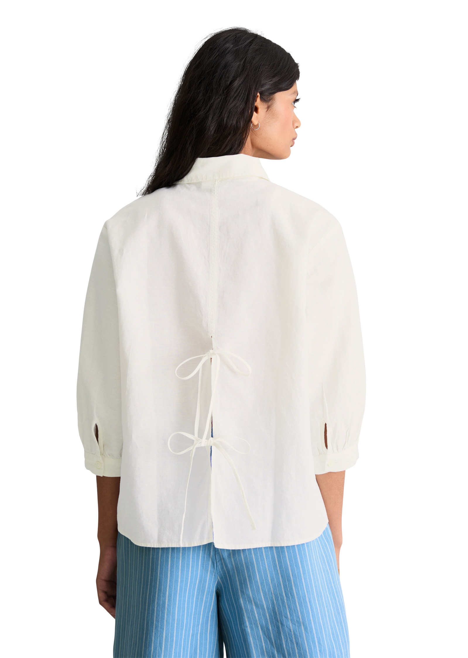 Marc O'Polo DENIM Langarmbluse »aus Leinen-Baumwolle-Mix«