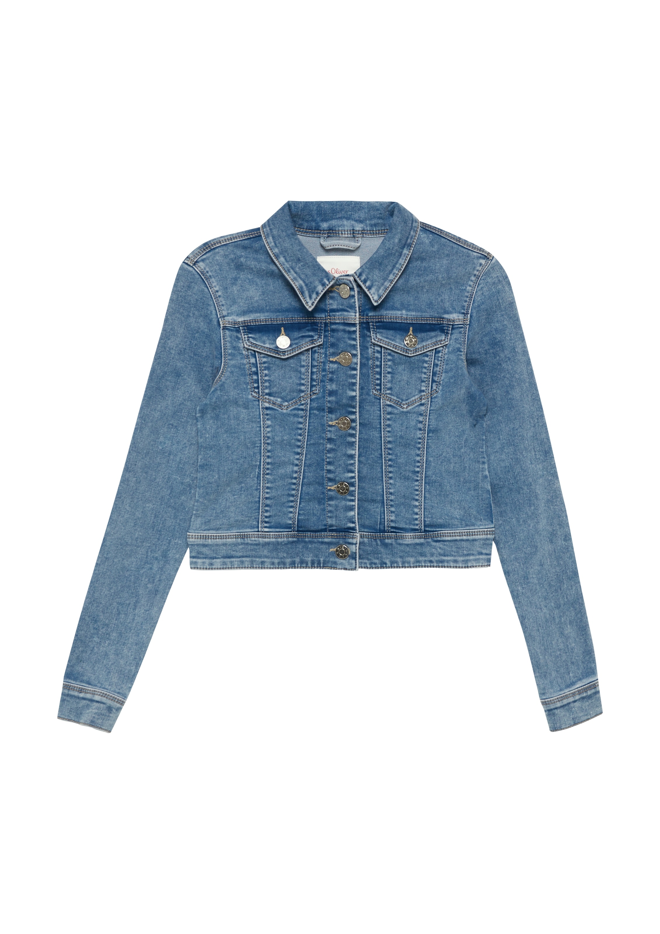 s.Oliver Junior Jeansjacke, mit Taschen