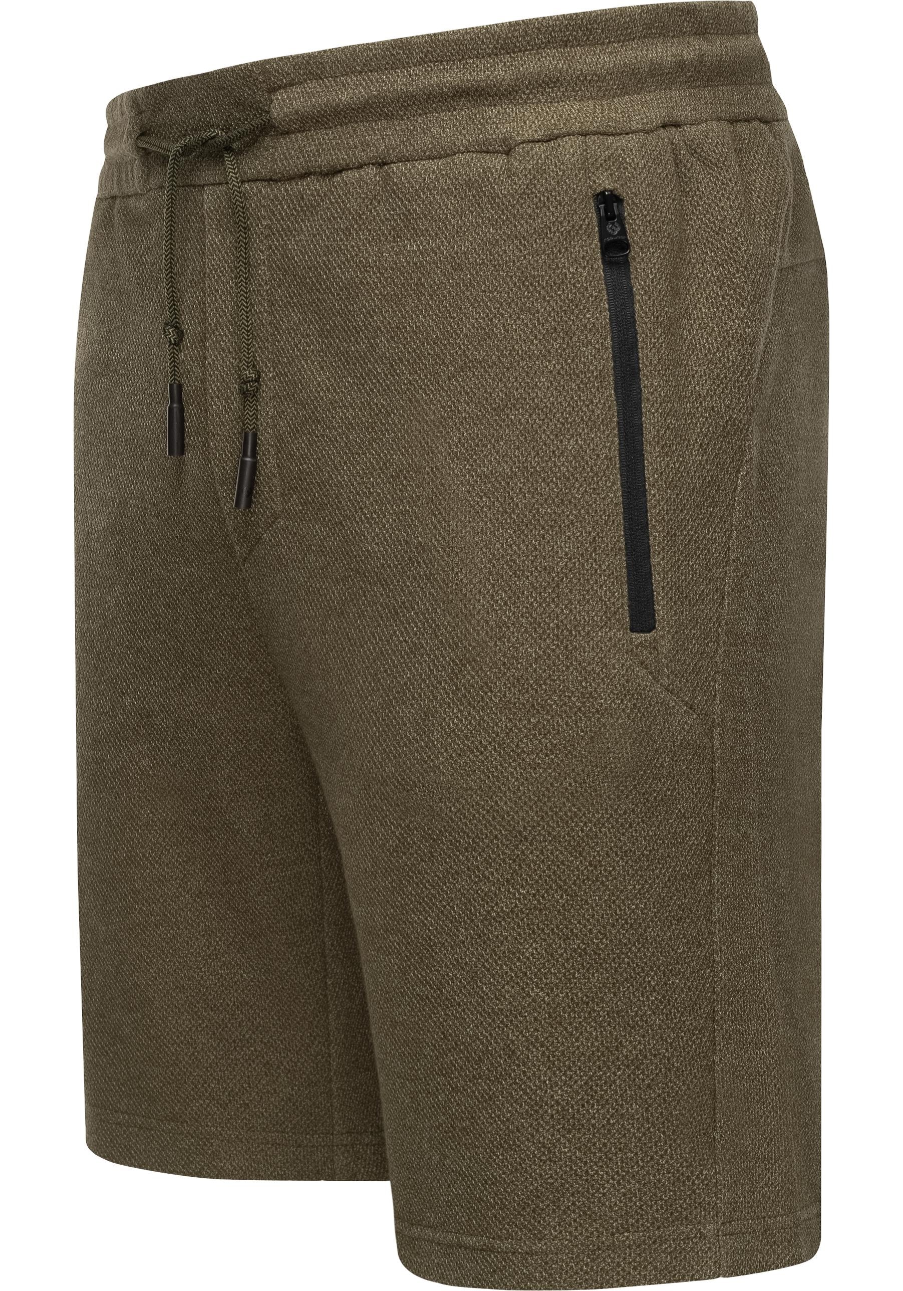 Ragwear Shorts »Roydy«, (1 tlg.), Stylische Herren Joggpants mit Reißverschlusstaschen