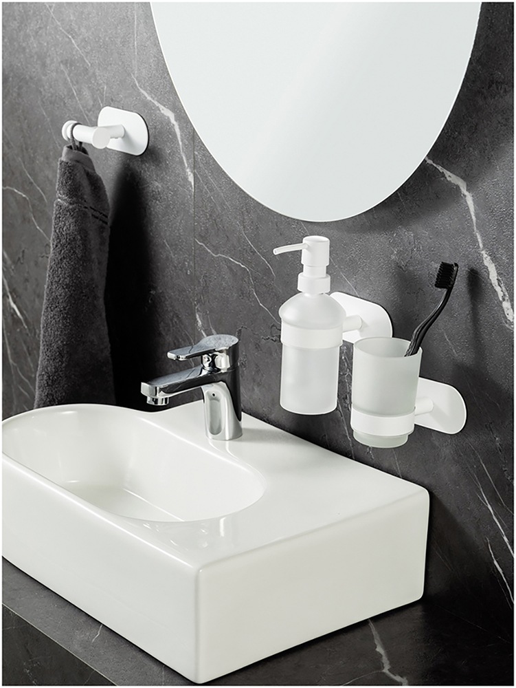 WENKO Doppelhaken »Turbo-Loc® Modell Duo Orea«, aus Edelstahl für Handtücher, Befestigen ohne Bohren