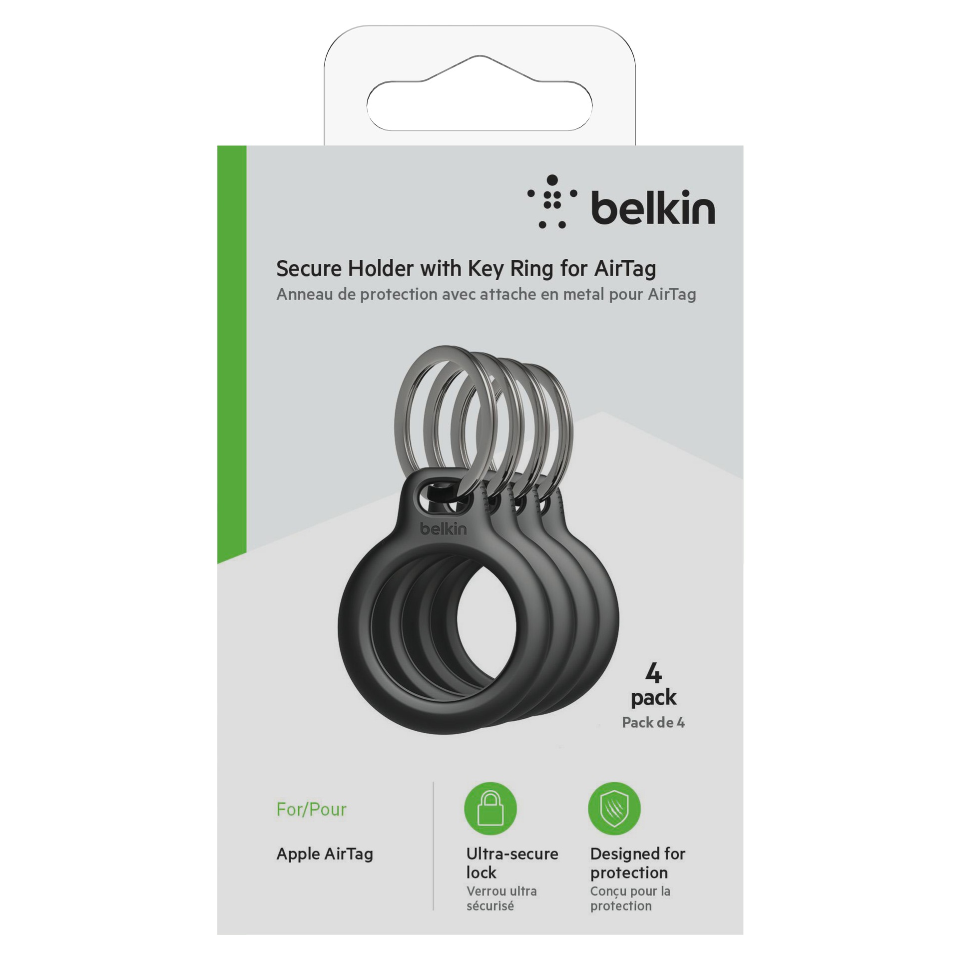 Belkin Schlüsselanhänger »Secure Holder (4er-Pack)«, (4 tlg.)