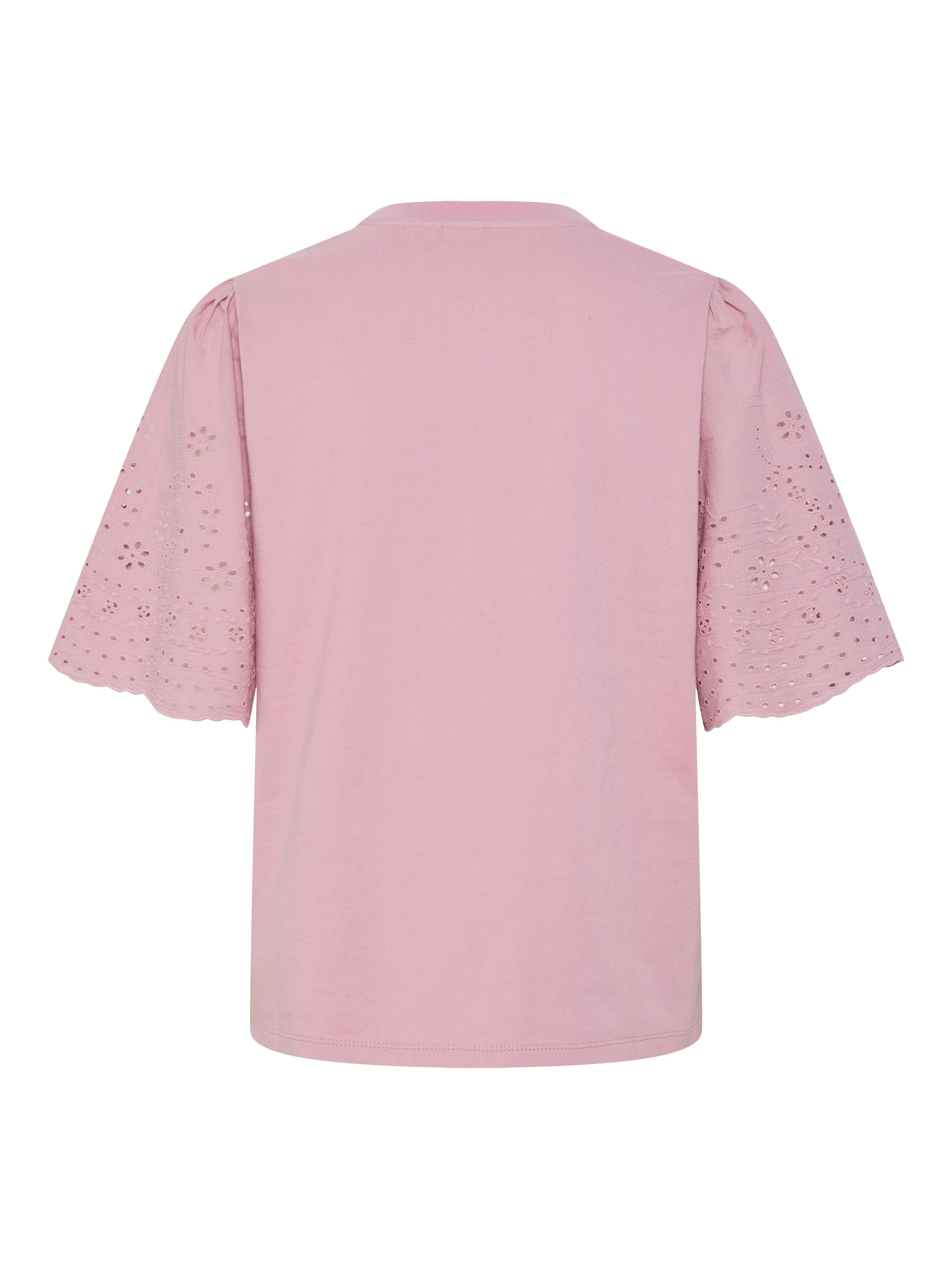Y.A.S Kurzarmshirt »YASLEX SS TOP W. EMB SLEEVES S. NOOS«, mit Lochstickerei
