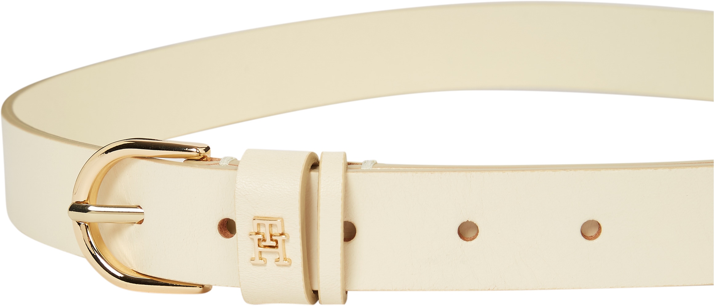 Tommy Hilfiger Ledergürtel »ESSENTIAL EFFORTLESS 2.5«, Logoemblem, weiche Haptik, ovale Einfachdornschließe