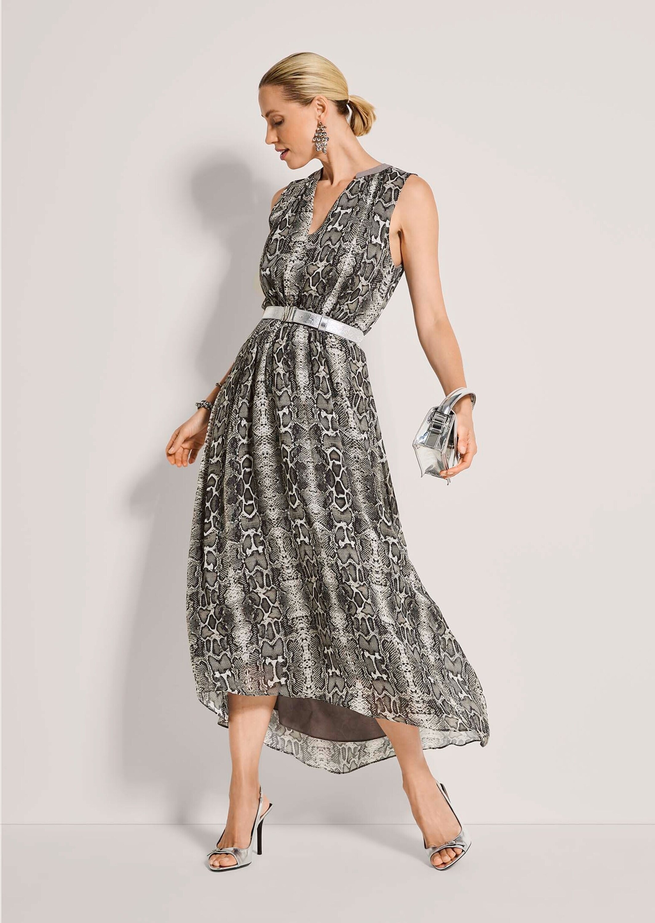 MADELEINE Midikleid »Chiffonkleid Sommerkleid mit Schlangenmuster«