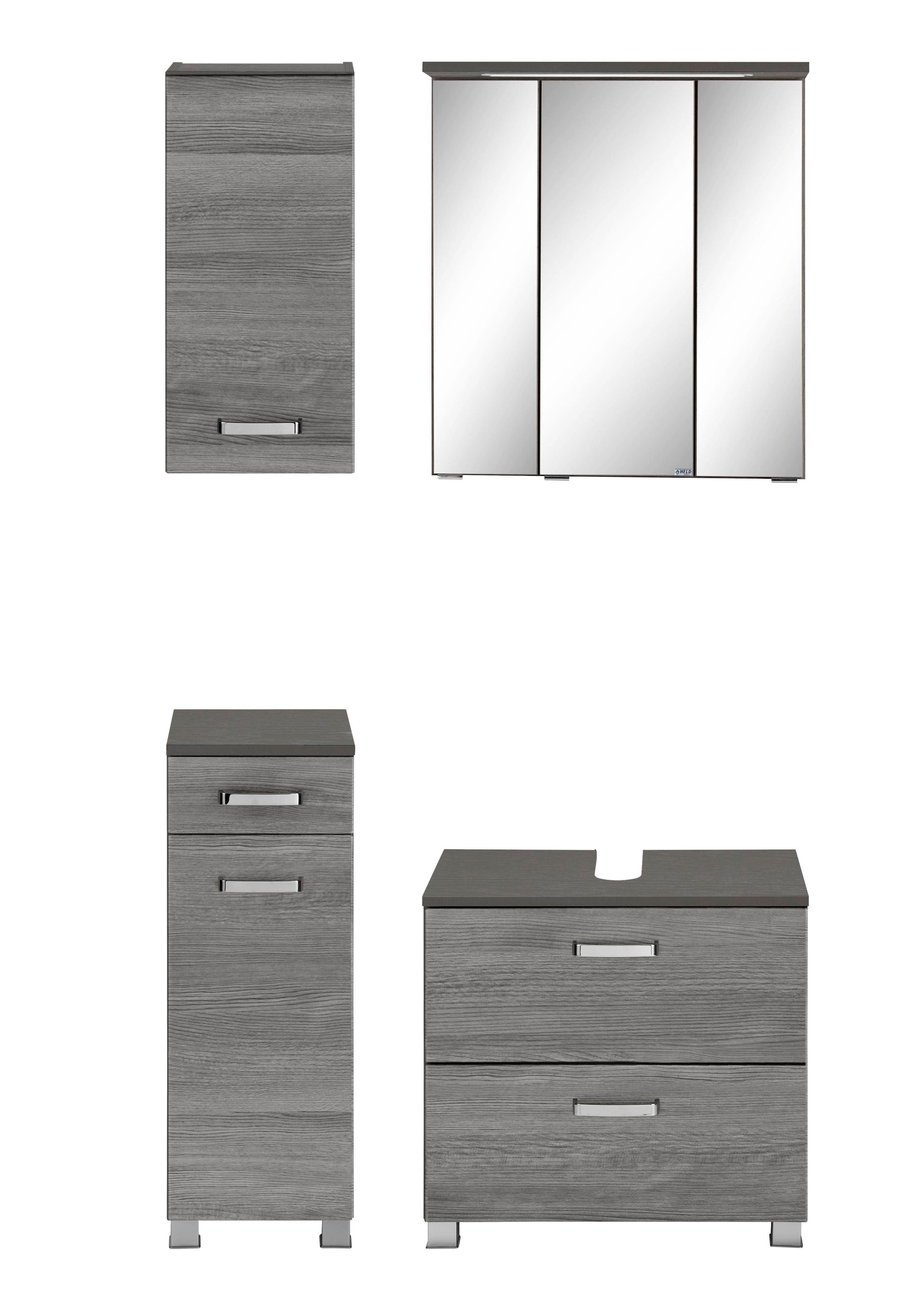 welltime Badmöbel-Set "Ravenna" 4 Stk. tlg. Hängeschrank, Unterschrank, Spi günstig online kaufen