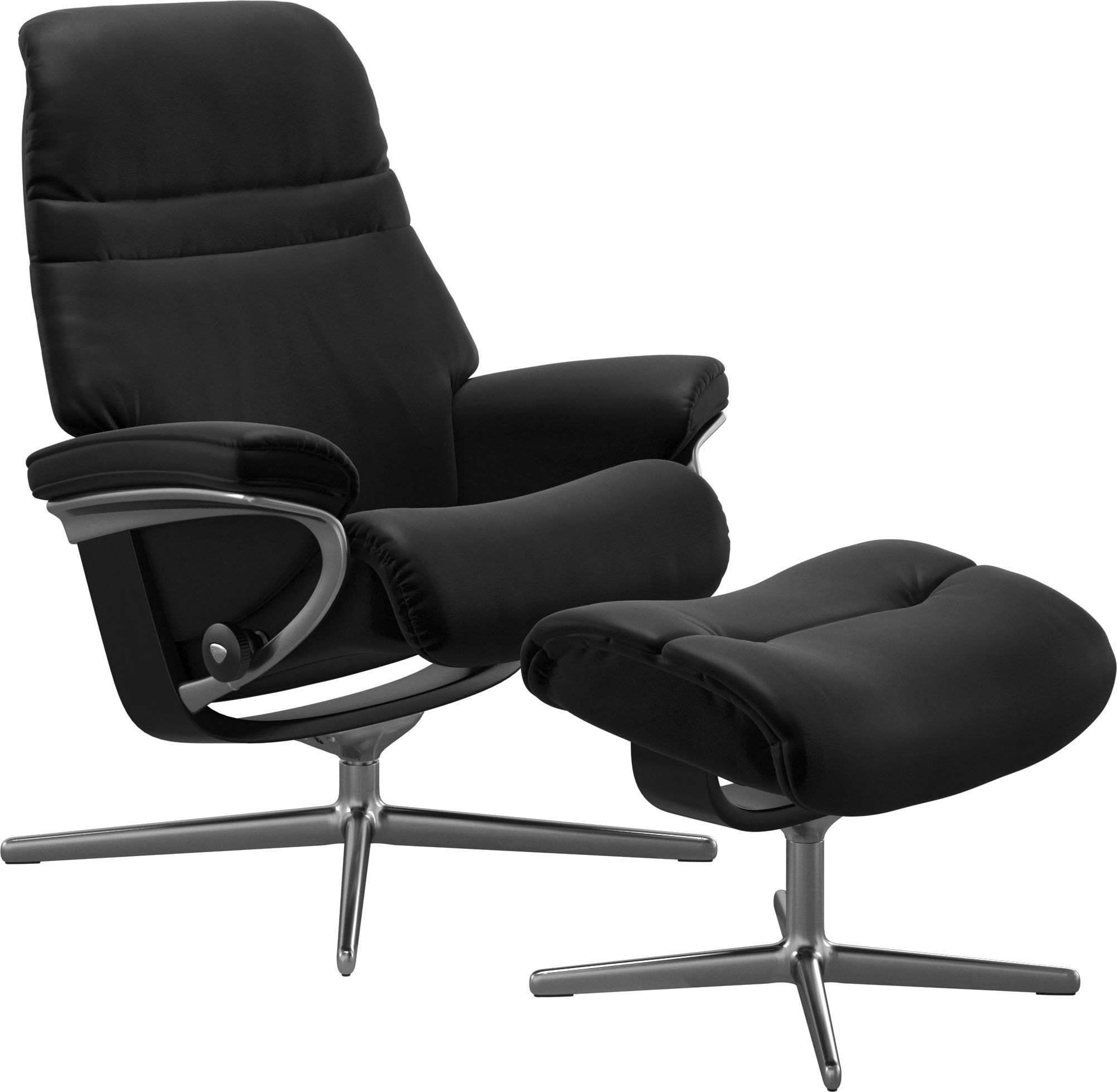 Stressless® Relaxsessel »Sunrise«, mit Cross Base, Größe S, M & L, Holzakzent Schwarz