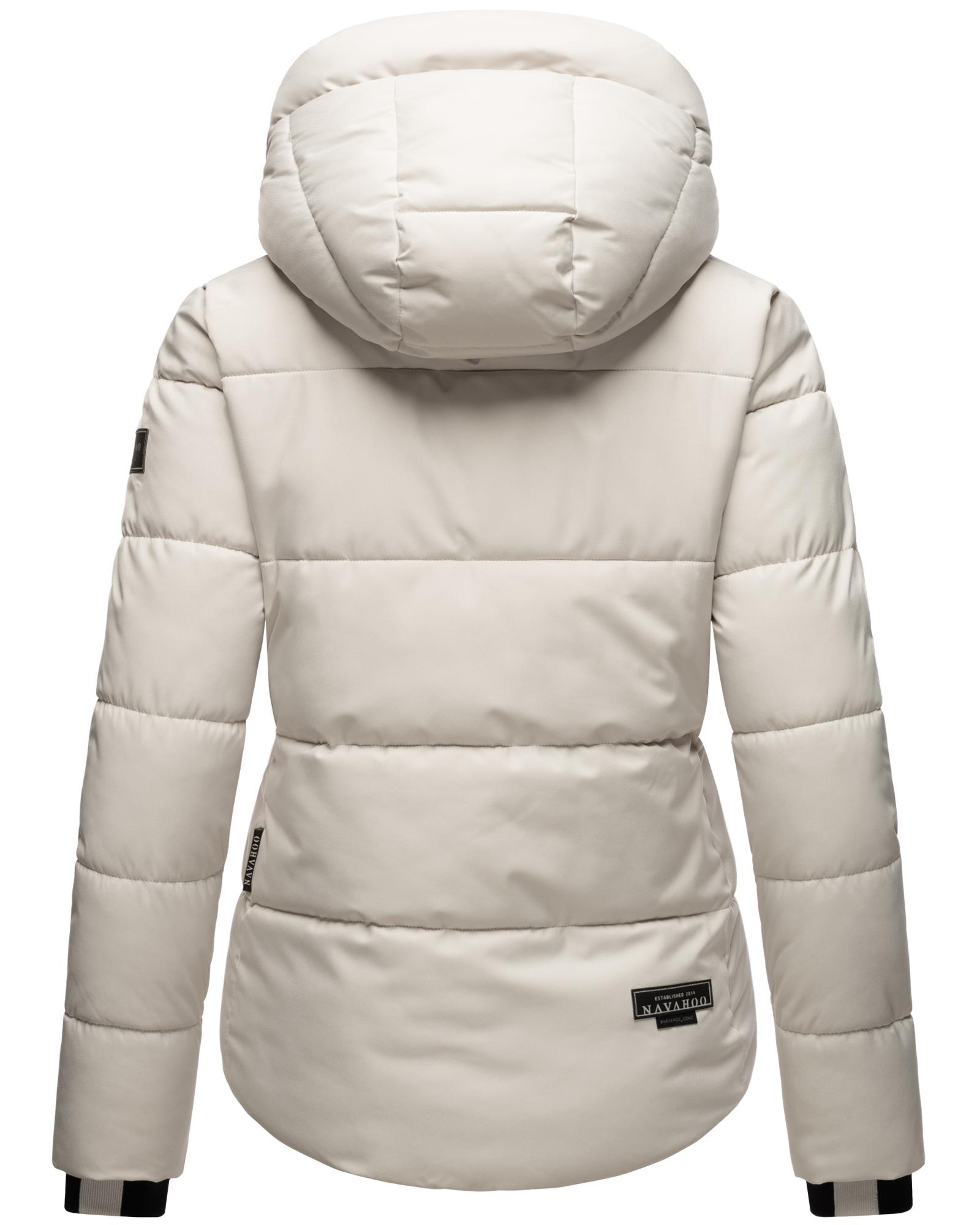 Navahoo Steppjacke »Lachperle XIV«, mit Kapuze, Kurze gesteppte Damen Winterjacke mit hohem Kragen und Kapuze