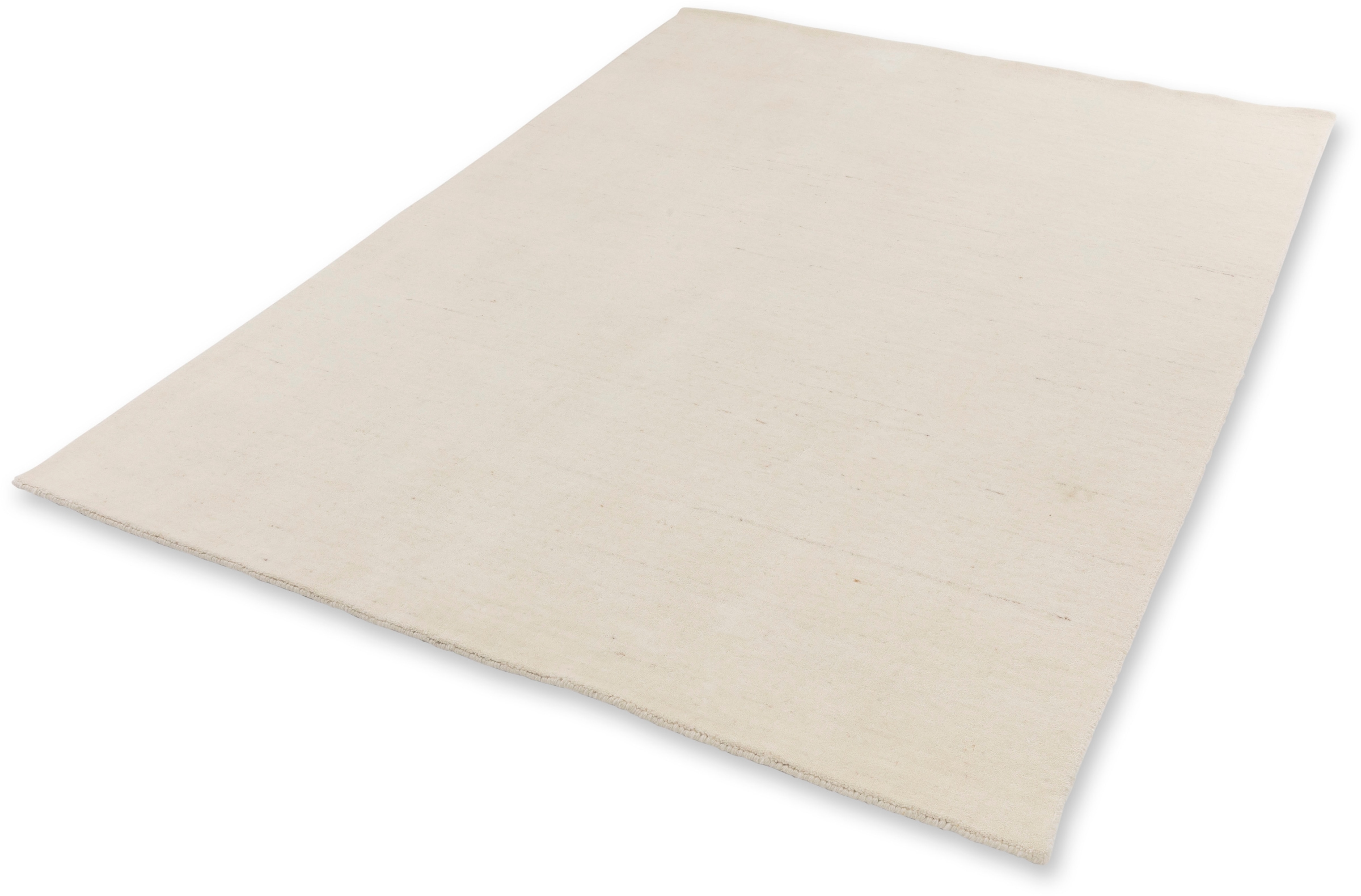 Wollteppich "Elara 6025", weiß, B:200cm H:15mm L:300cm, Wolle, SCHÖNER WOHNEN-KOLLEKTION, Teppiche, handweb, Wolle, natürlich, Wohnzimmer, Schöner Wohnen Kollektion
