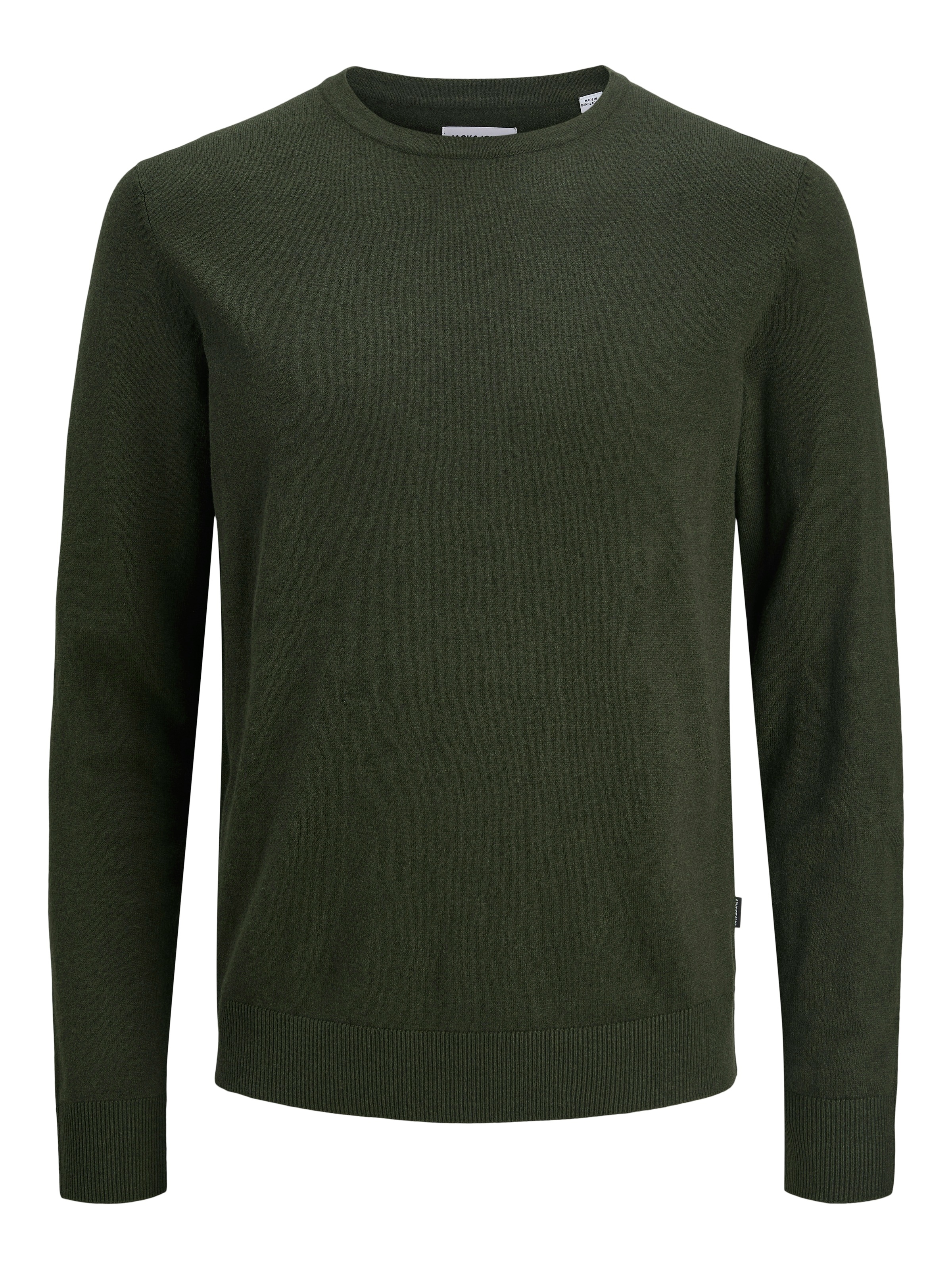 Jack & Jones Rundhalspullover »JJEEMIL KNIT CREW NECK NOOS« Baumwollmischung, regular fit