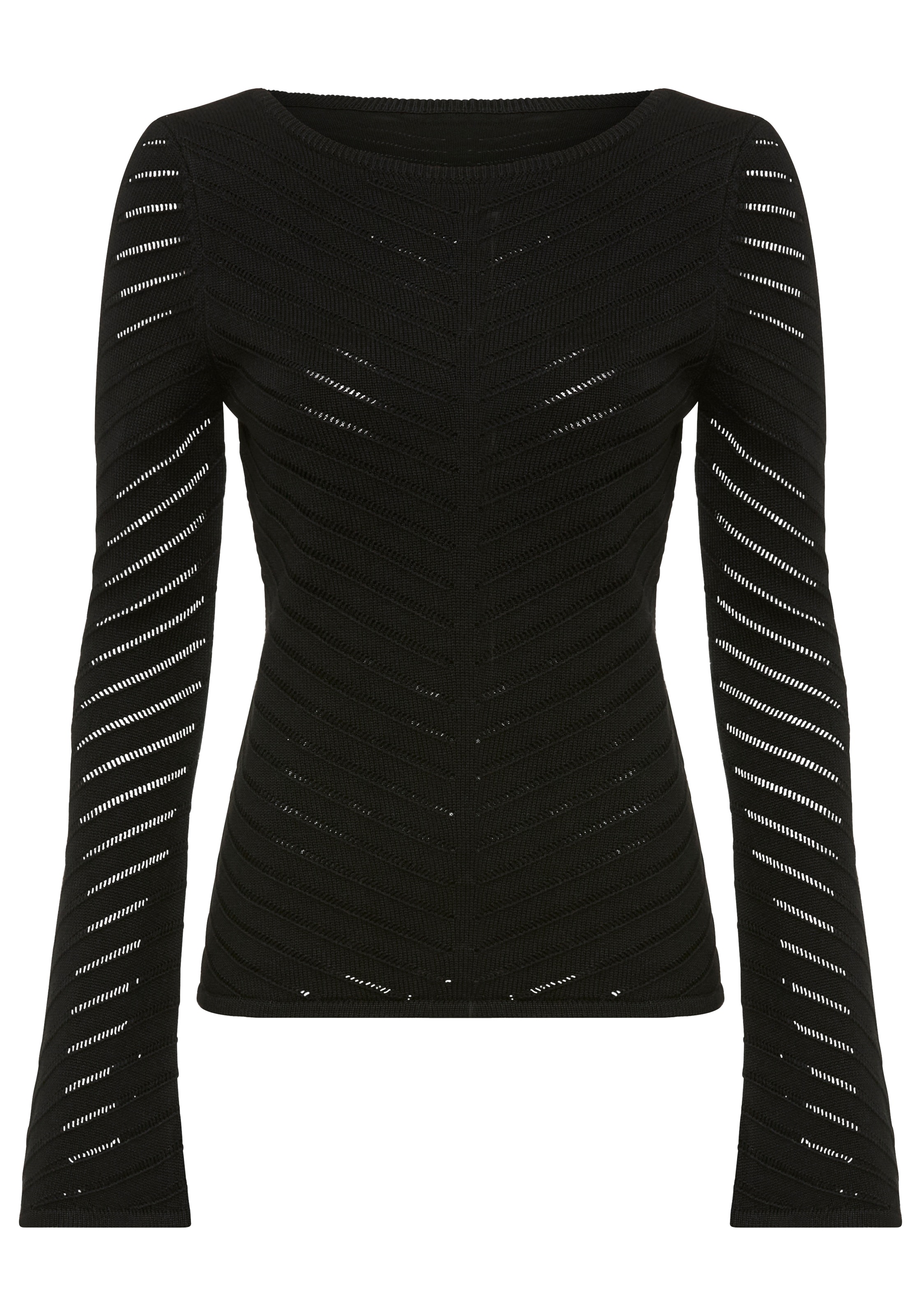 BOSS ORANGE Strickpullover "Falonina Premium Damenmode" mit feinem Lochstri günstig online kaufen