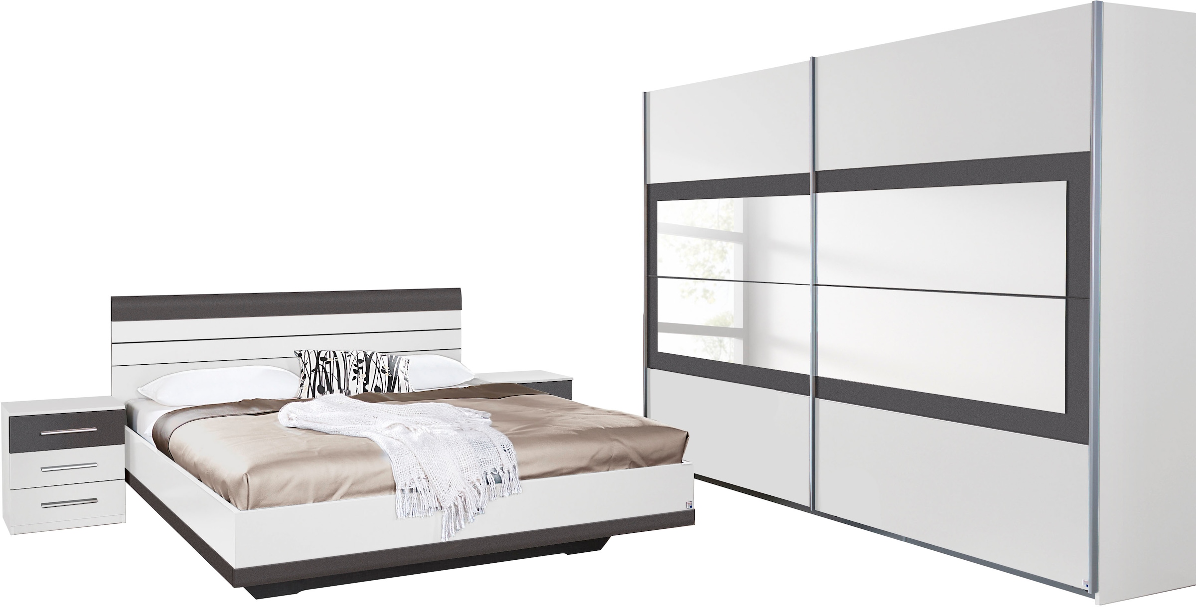 rauch Schlafzimmer-Set "Tarragona", (Set, 4 tlg.), Schrank in 3 Breiten, Be günstig online kaufen