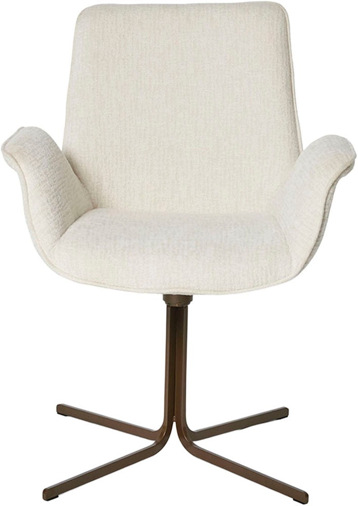 Jahnke Schalenstuhl "POLE TWIST" () Drehbar, gepolstert, mit Armlehnen, Met günstig online kaufen