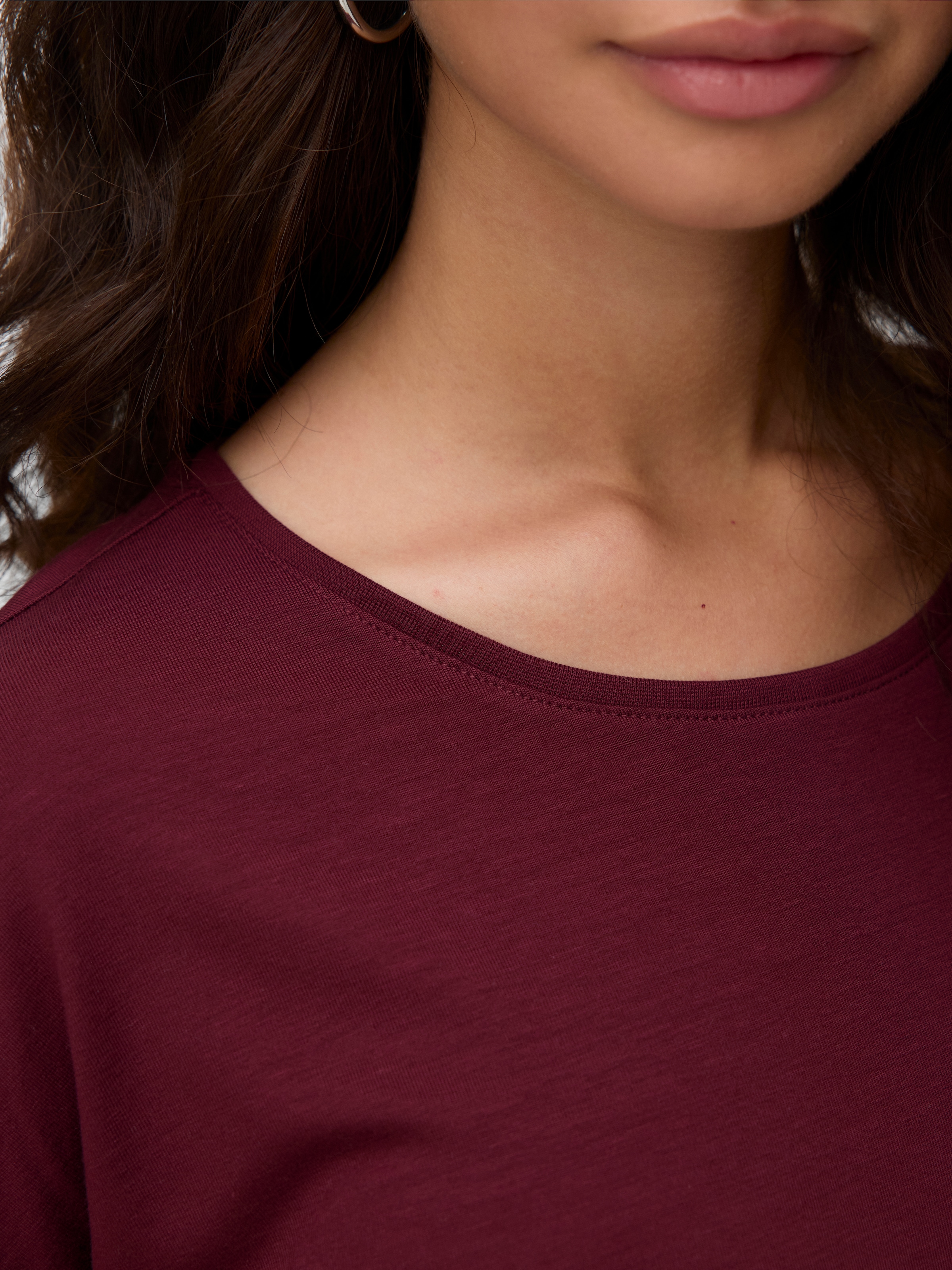 Vero Moda Rundhalsshirt »VMAVA PLAIN SS TOP GAJRS NOOS«