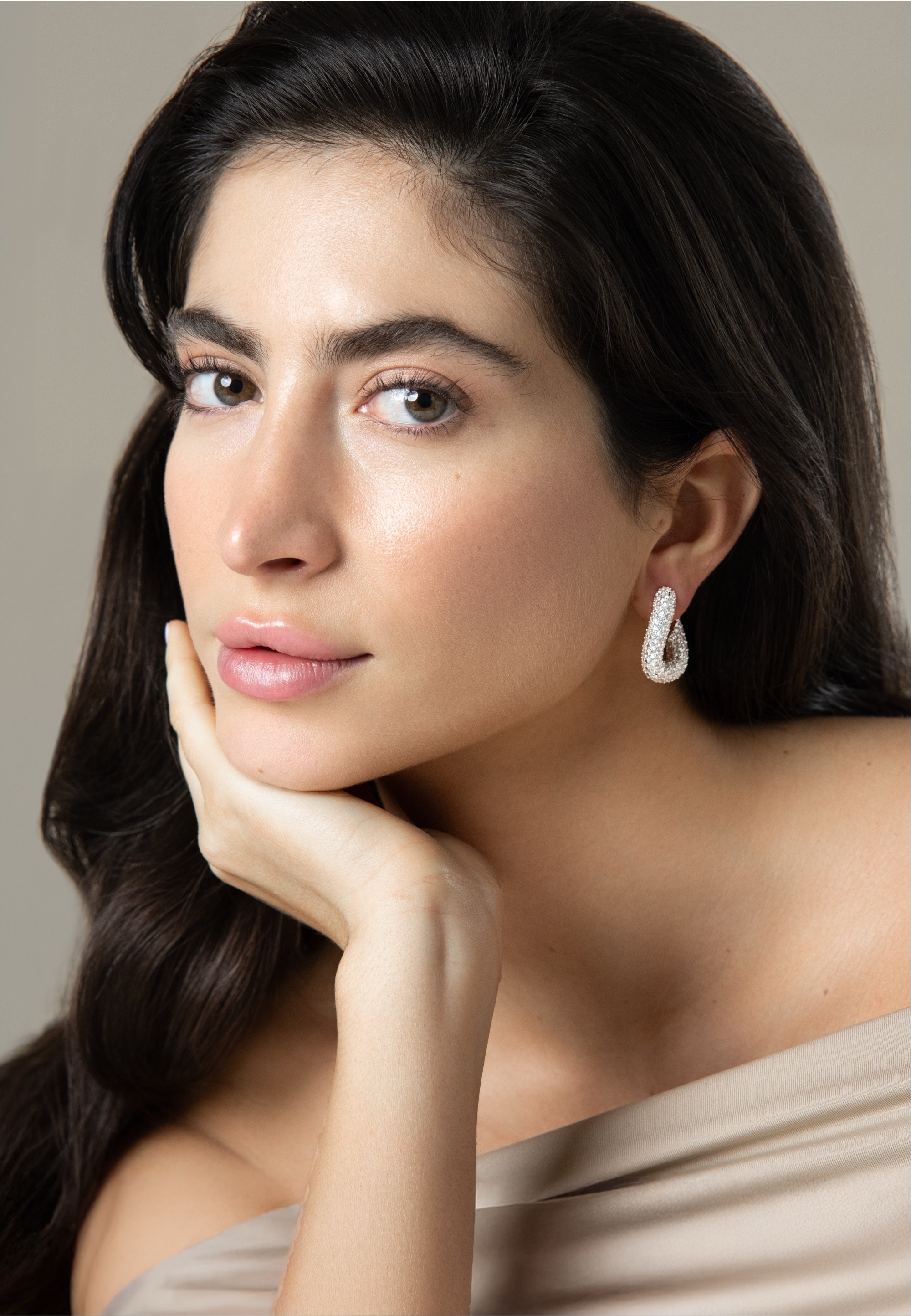 FILIPPA FIRENZE Paar Ohrstecker »Sparkling GIGI«, mit Versilberung
