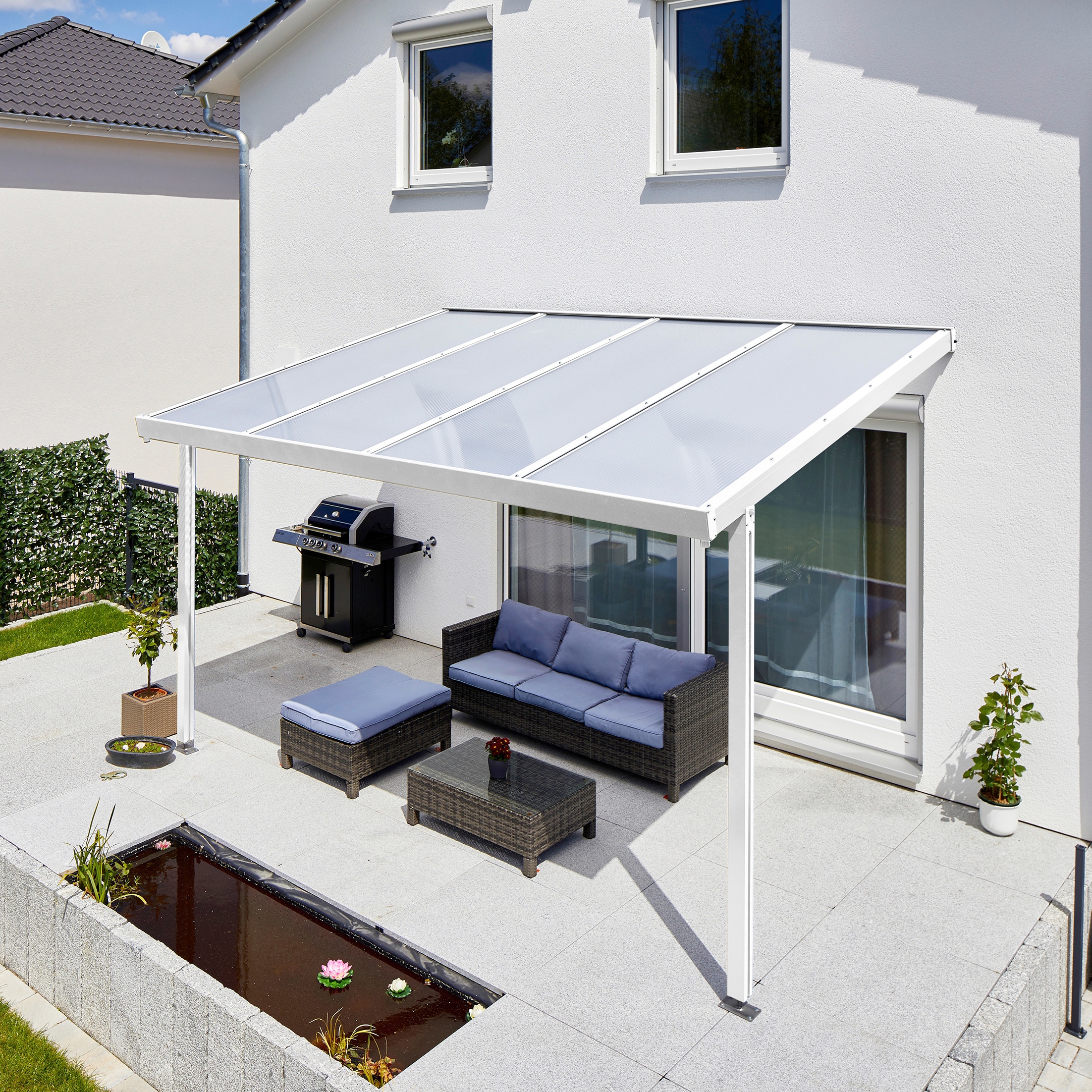 Terrassendach »Premium«, BxT: 410x306 cm, Dach Polycarbonat Opal