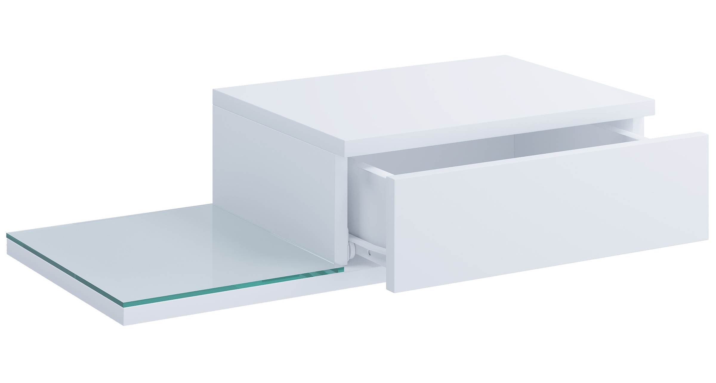 VCM Nachtkonsole »VCM Nachtschrank | Wandschublade | Wandboard | Nachttisch | Maße ca. H. 15 x B. 65 x T. 30 cm - Konsila L«, (VCM Konsila)