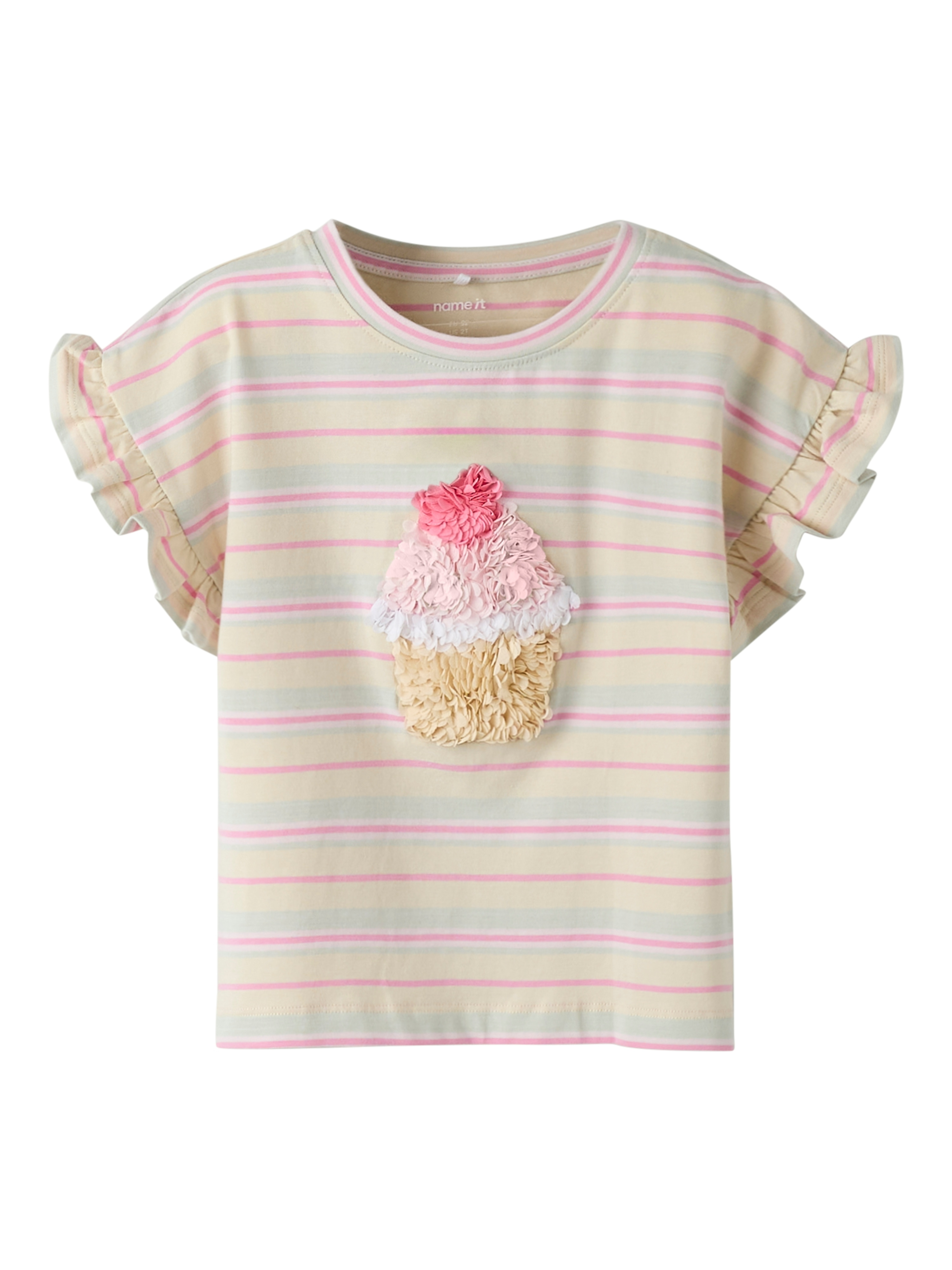 Name It Rundhalsshirt "NMFJOTRUM SS NREG TOP BOX" Baumwollmischung, regular fit