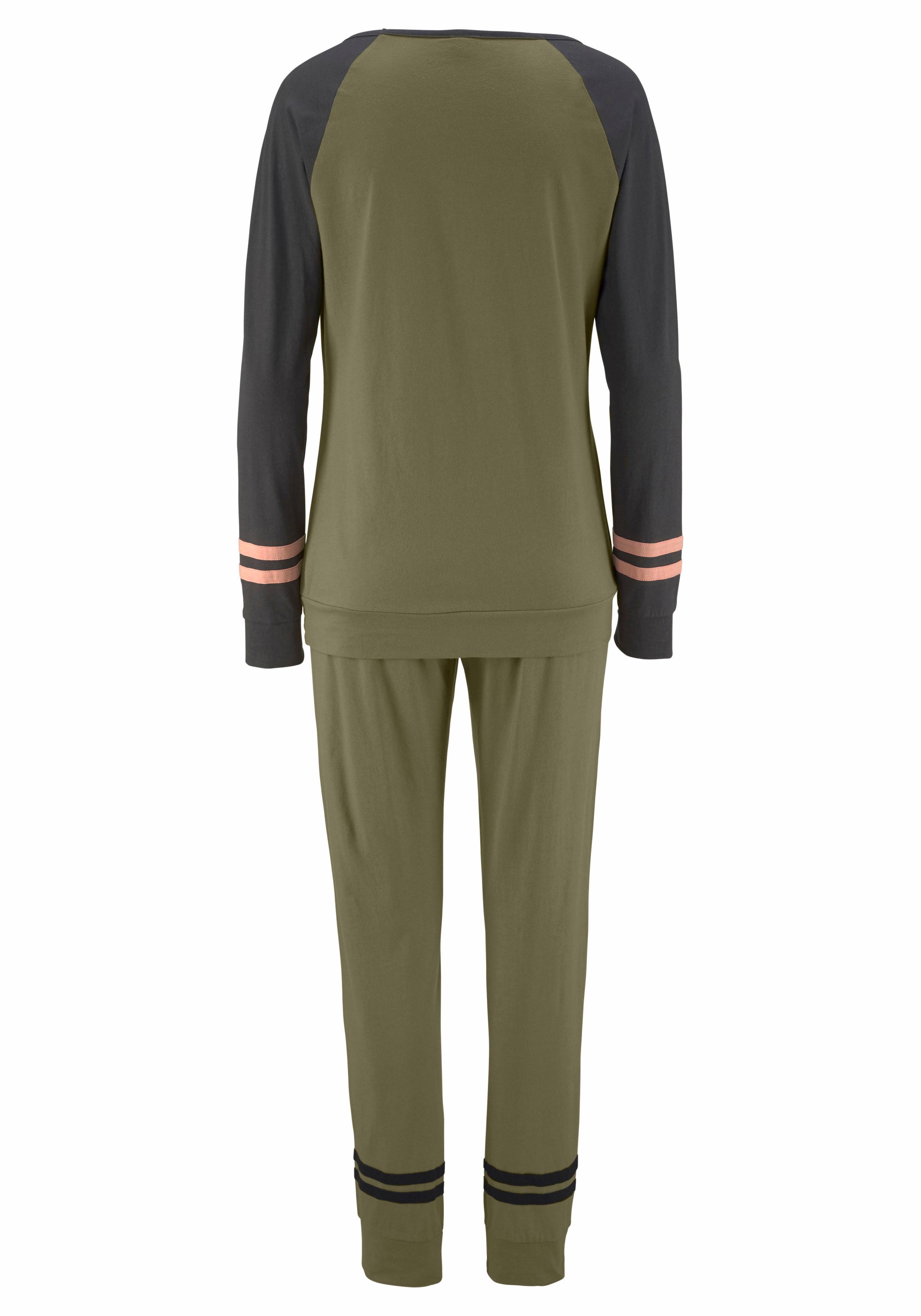 Thumbnail - Arizona Pyjama 2-teilig, 2 tlg. mit Raglanärmeln