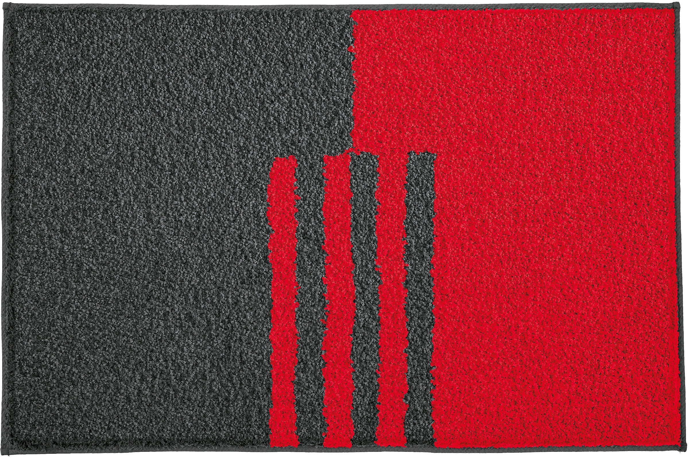 Kleine Wolke Badematte »»Dynamic«« Höhe 20 mm rutschhemmend beschichtet fußbodenheizungsgeeignet Badteppich, modernes Design