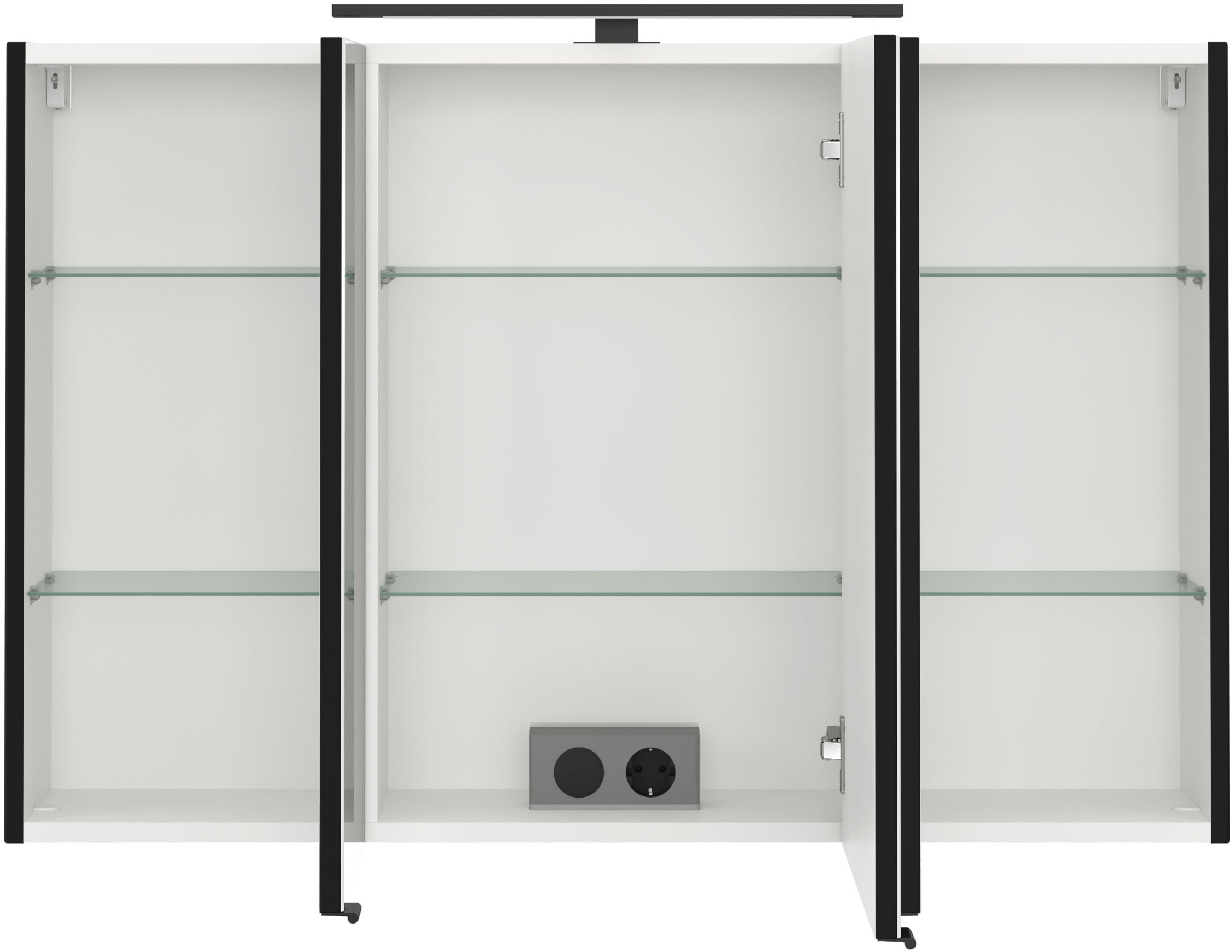 welltime Badmöbel-Set »SALVADA, 2tlg-Set, gedämpfte Scharniere, Softclose, Keramikbecken« Maße (B/T/H): 100/47,5/200 cm, 