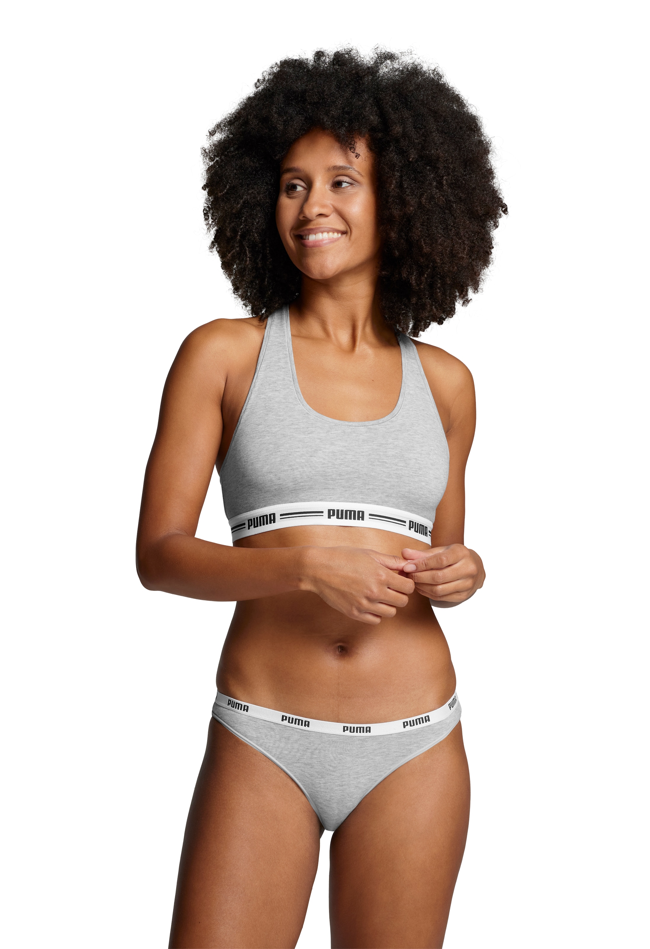 PUMA Sport-Bustier "PUMA WOMEN RACER BACK TOP 1P HANG", mit markantem Logob günstig online kaufen