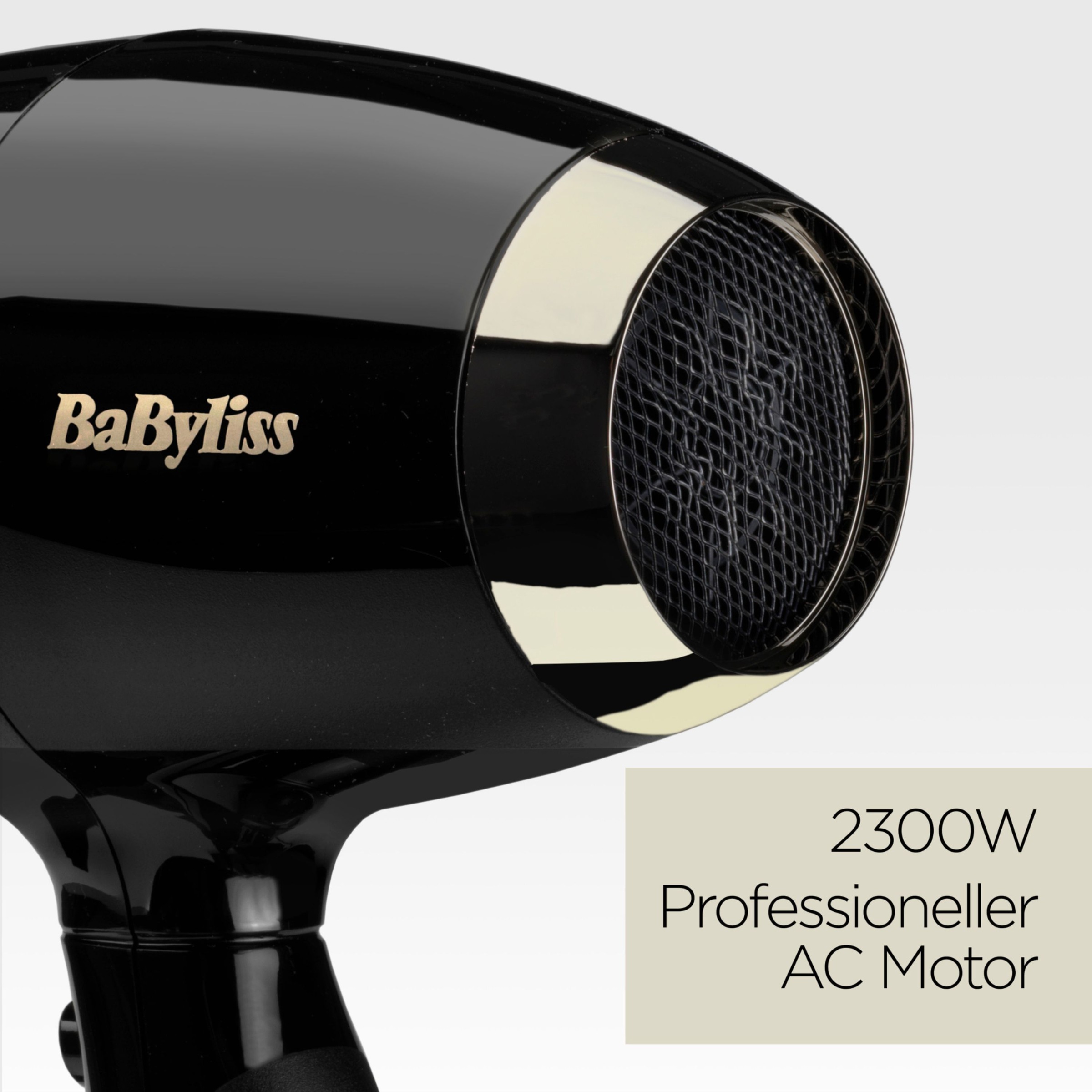 BaByliss Ionic-Haartrockner »BaByliss Super Pro 2300 Profi-Haartrockner, 6714E« 2.300 W 2 Aufsätze 2300W, Ionen-Technologie, Föhn mit 2 Aufsätzen, Made in Italy