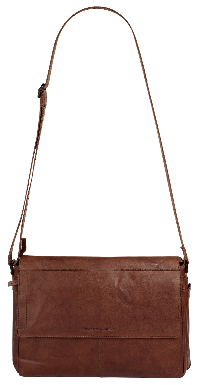 Spikes & Sparrow Messenger Bag, echt Leder