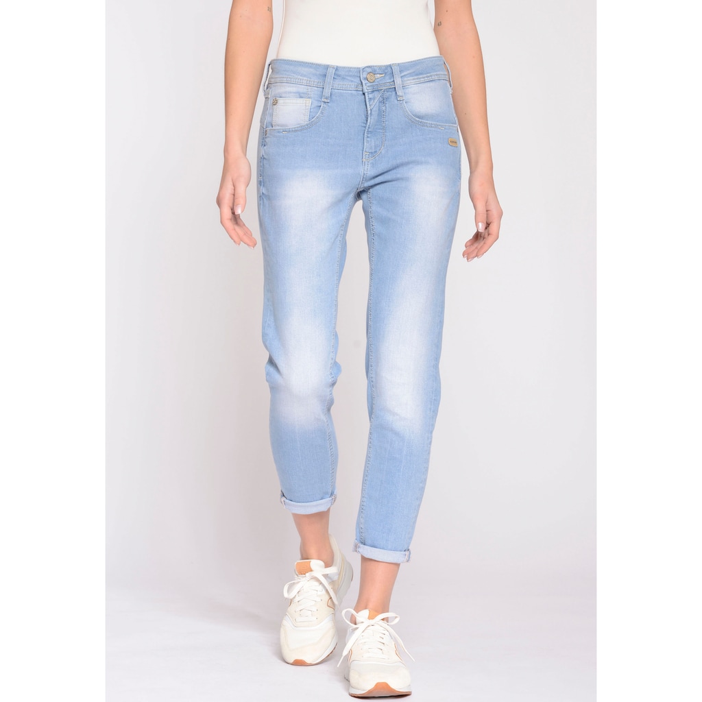 GANG Relax-fit-Jeans »94AMELIE CROPPED«, mit Abriebeffekten