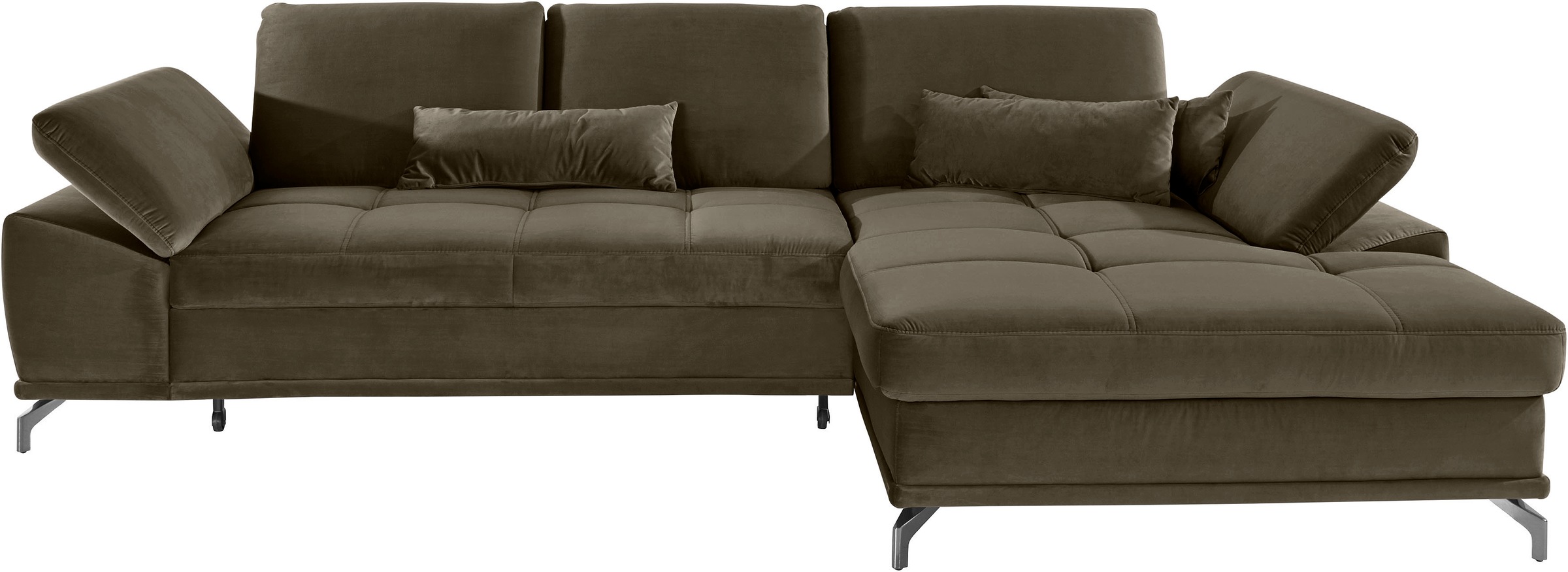 PLACES OF STYLE Ecksofa "Costello L-Form, B: 301 cm mit Sitztiefen-, Armtei günstig online kaufen