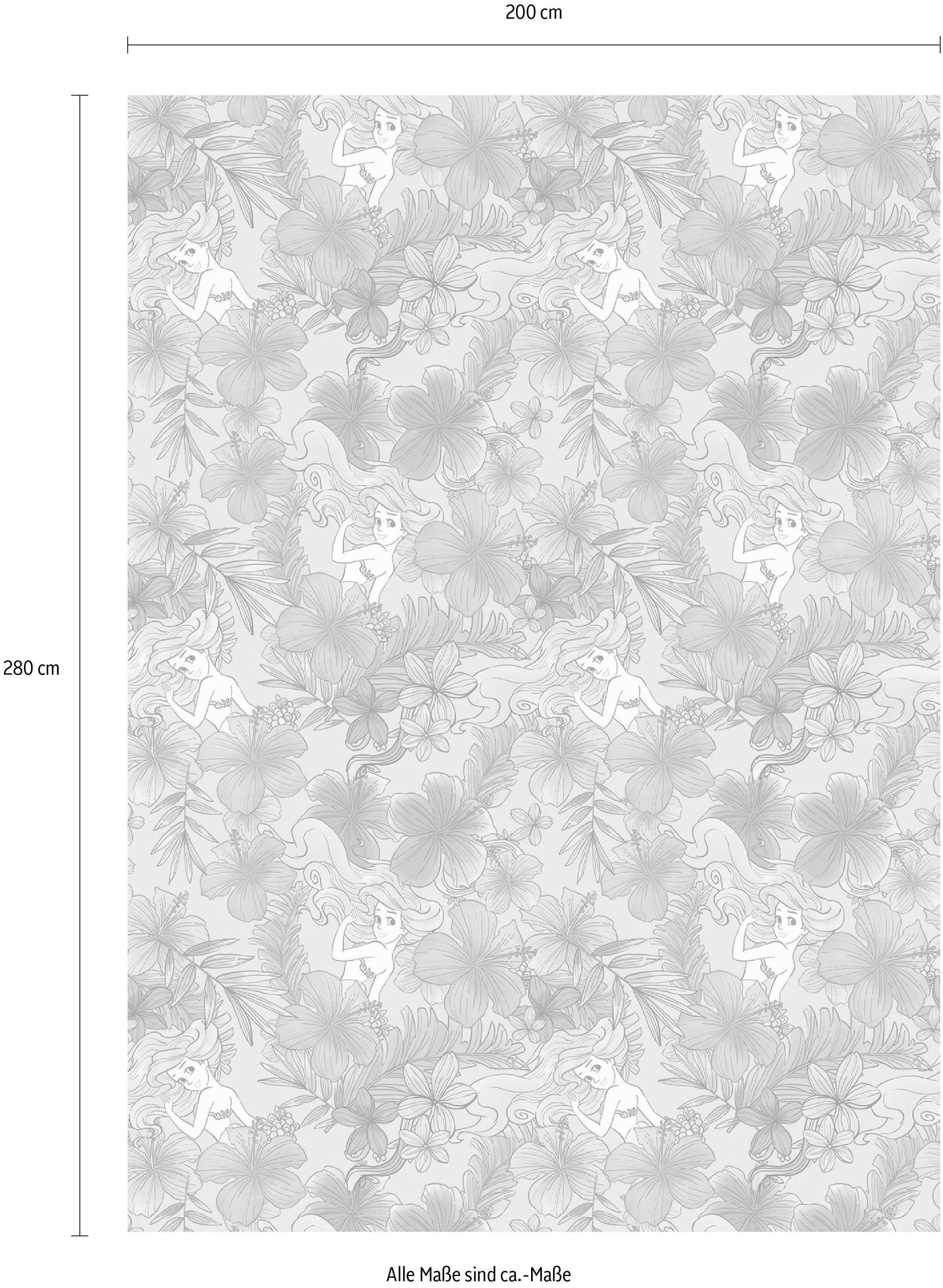 Komar Vliestapete »Digitaldruck Vlies - Ariel Pink Flower - Größe 200 x 280 cm«, bedruckt, Kinderzimmer