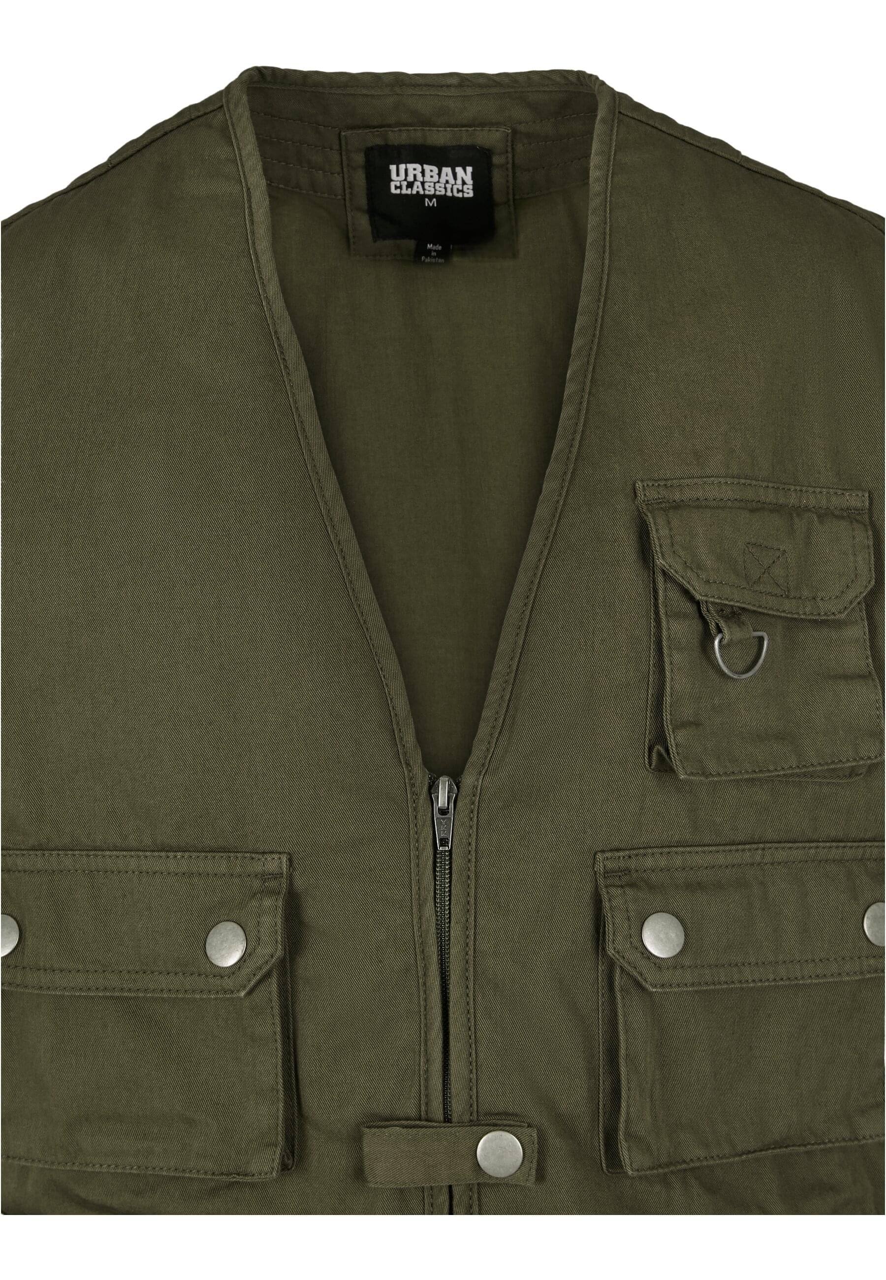 URBAN CLASSICS Jerseyweste »Urban Classics Herren Worker Vest«, (1 tlg.)