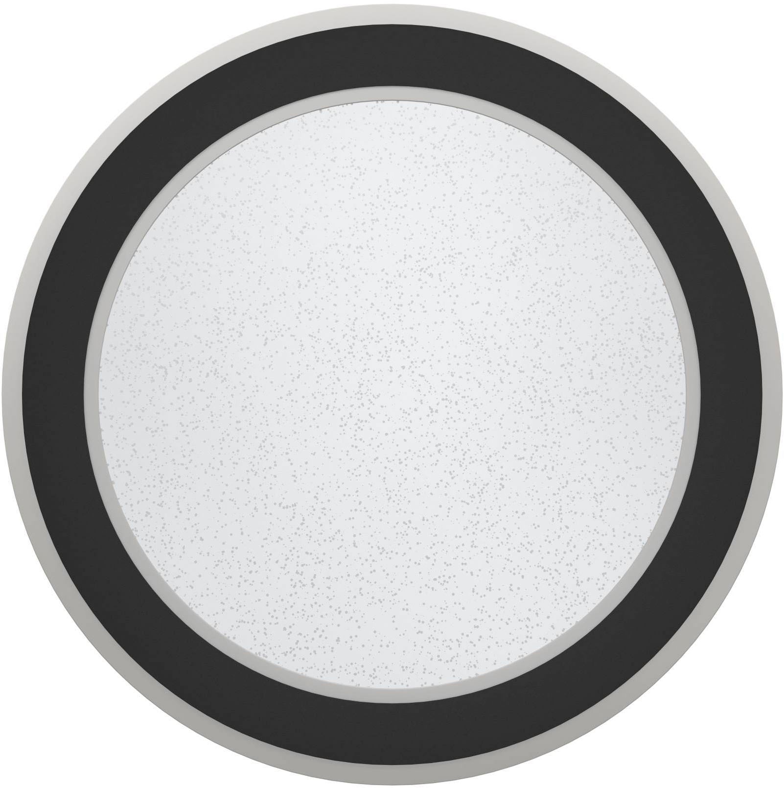 EGLO Deckenleuchte »Macchoni Deckenlampe, Kristall Deckenleuchte mit Fernbedienung, Lampe« LED-Modul 1 Stk. Kaltweiß | Neutralweiß | Warmweiß Wand-/Deckenleuchte - H5 x Ø38 cm - schwarz, weiß - 20W inkl.