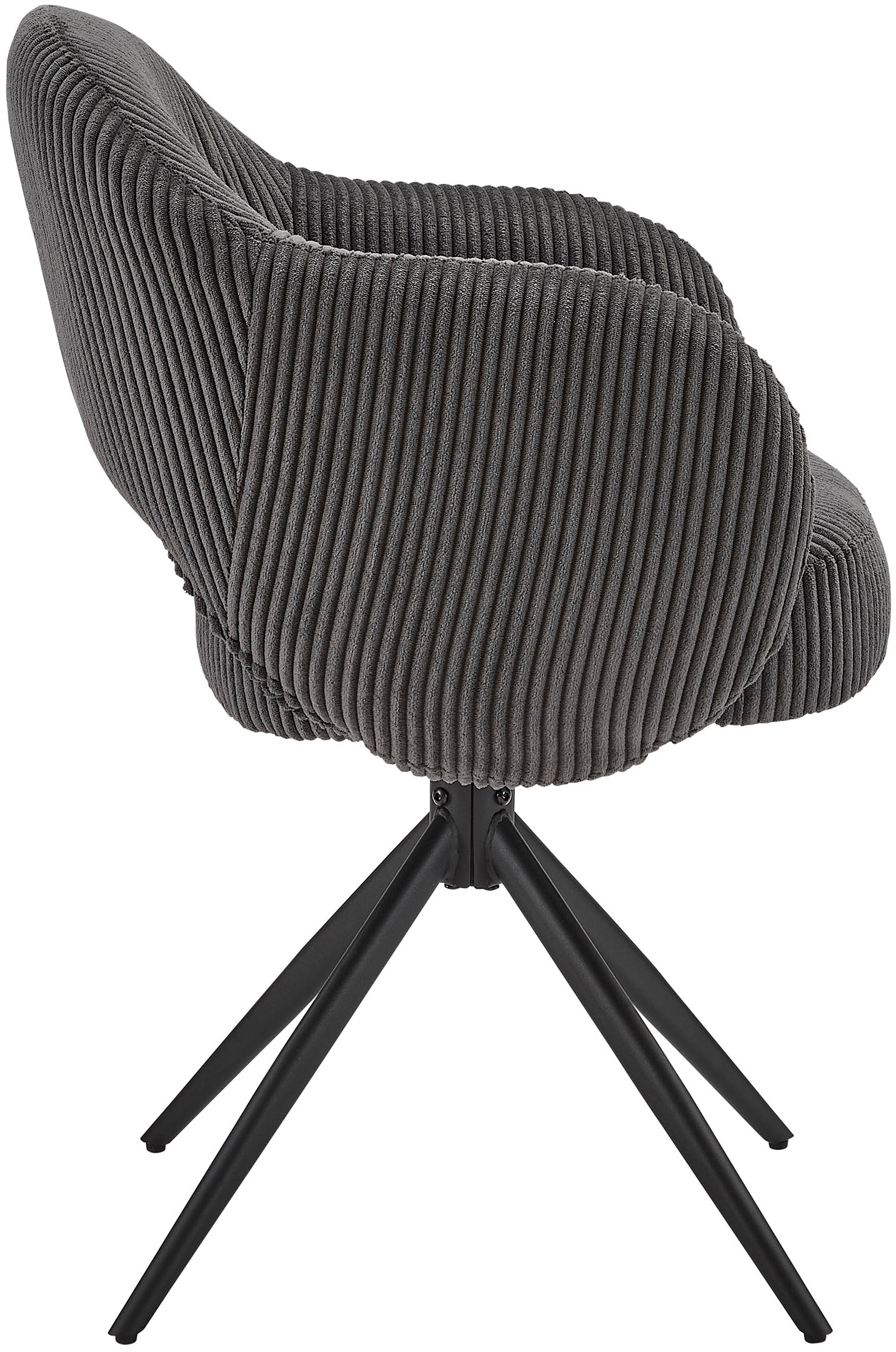 SalesFever Armlehnstuhl, 1 St., Cord, mit 360° Drehfunktion