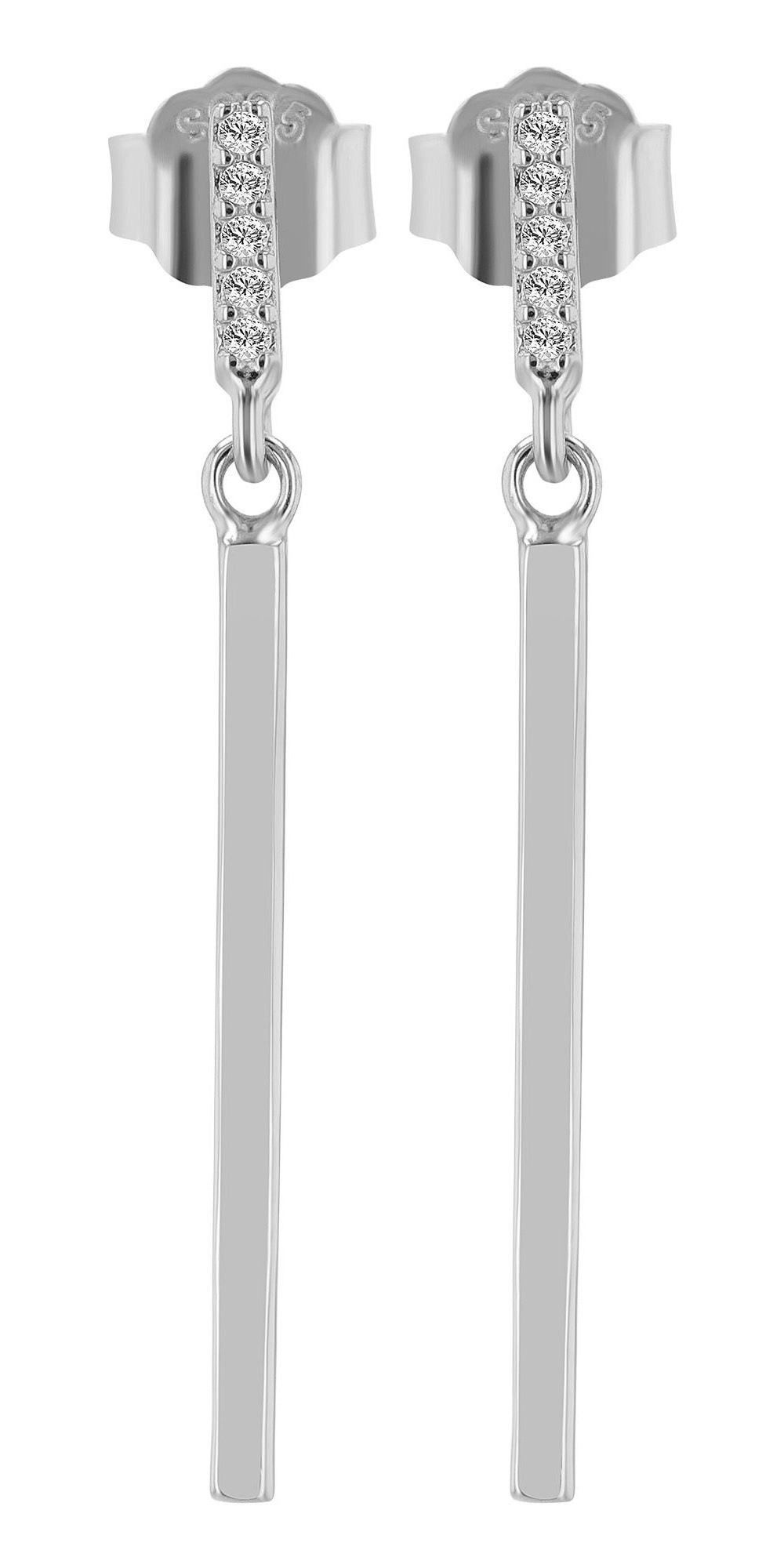 Adelia´s Paar Ohrhänger "Ohrringe – Ohrstecker aus 925 Silber" Ideal als Geschenk – dezent und elegant