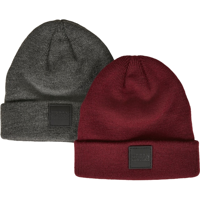 URBAN CLASSICS Beanie »Damen Logopatch Beanie Kids 2-Pack«, (1 St.) kaufen  | BAUR