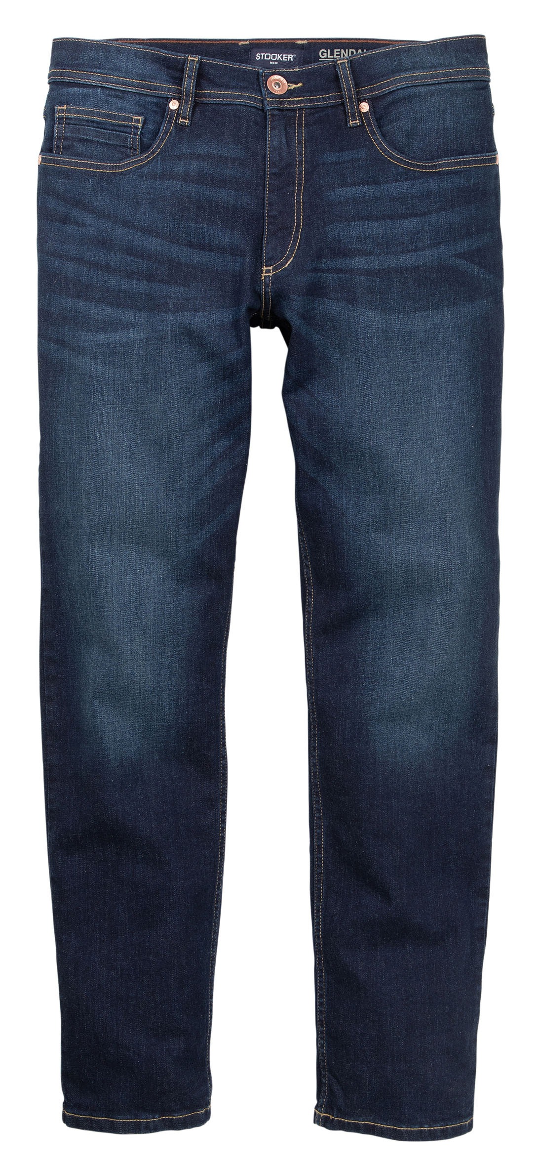 Stooker Men 5-Pocket-Jeans »Glendale Denim Slim Straight Fit«, Slim Straight Fit Casual Clean Wash Denim Jeans für Herren