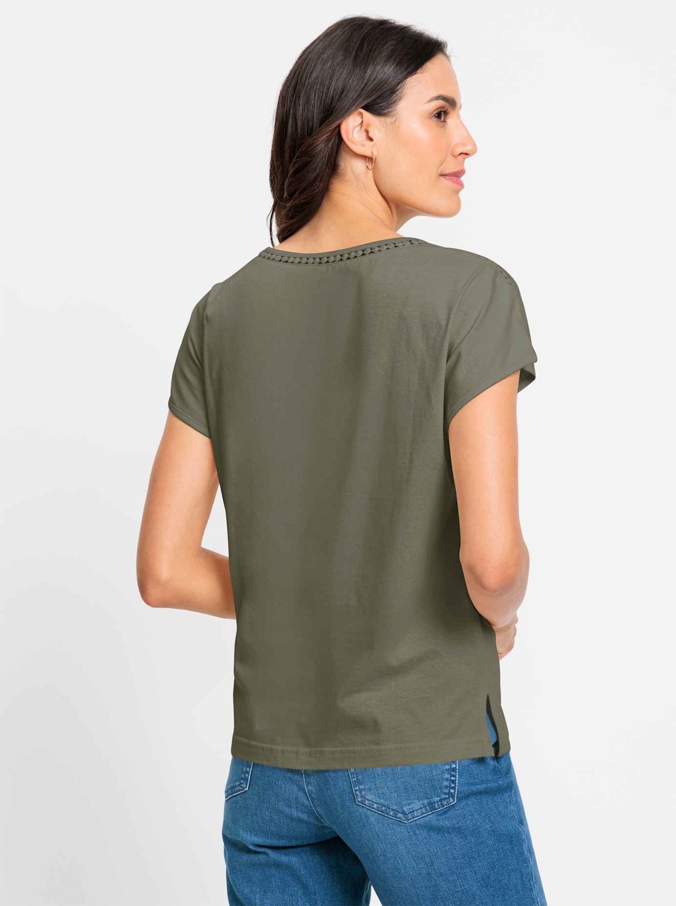 Inspirationen Rundhalsshirt "Rundhals-Shirt" 1 Stk. tlg. günstig online kaufen