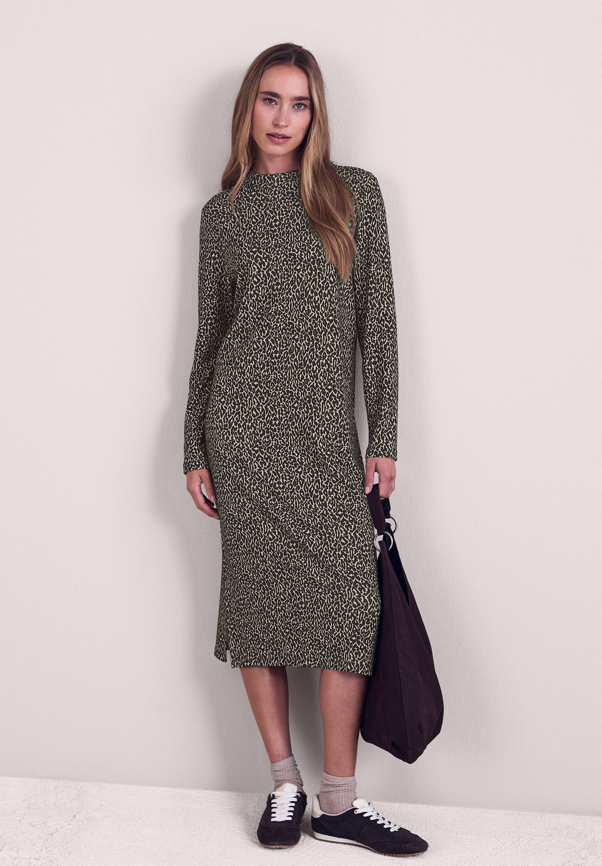 Thumbnail - STREET ONE Midikleid Ohne Taschen mit Leo-Muster