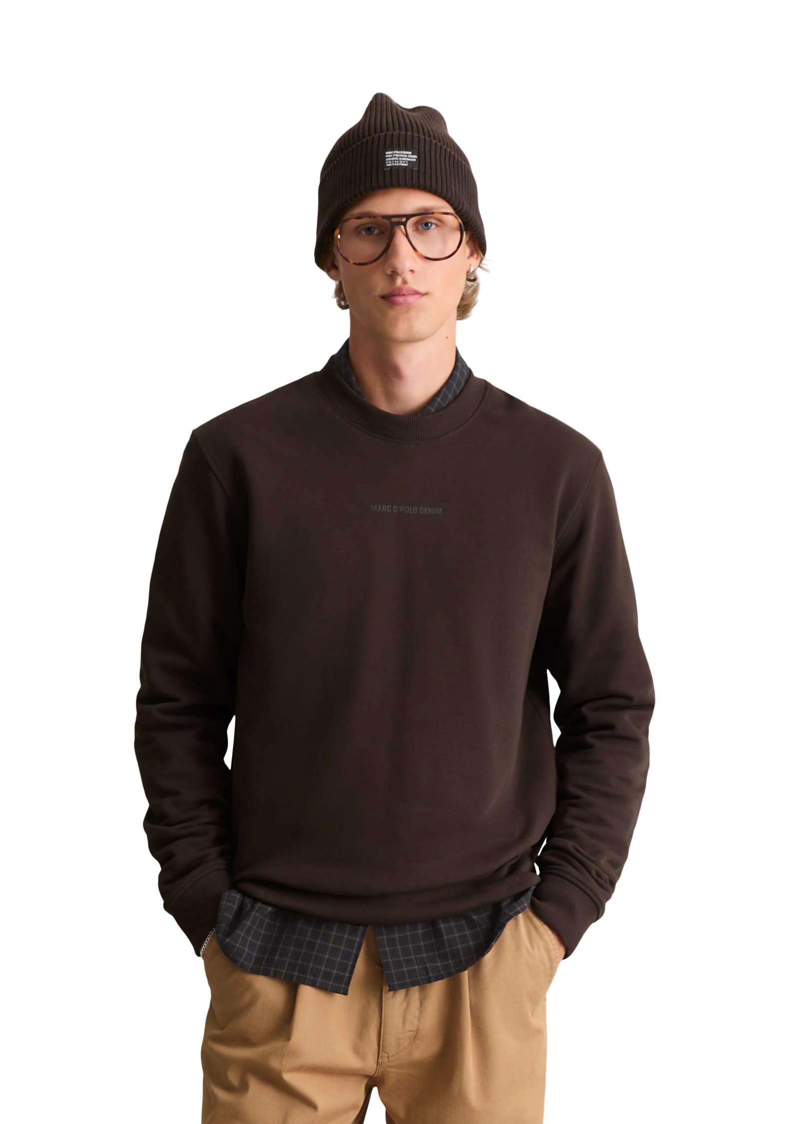 Marc OPolo DENIM Sweatshirt, regular aus weichem Bio-Baumwoll-Sweat