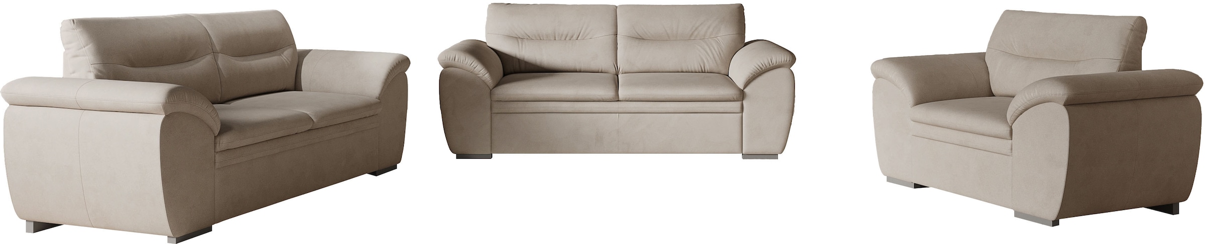 COTTA Polstergarnitur »Leandra« Set bestehend aus: 2-Sitzer & 2,5-Sitzer
