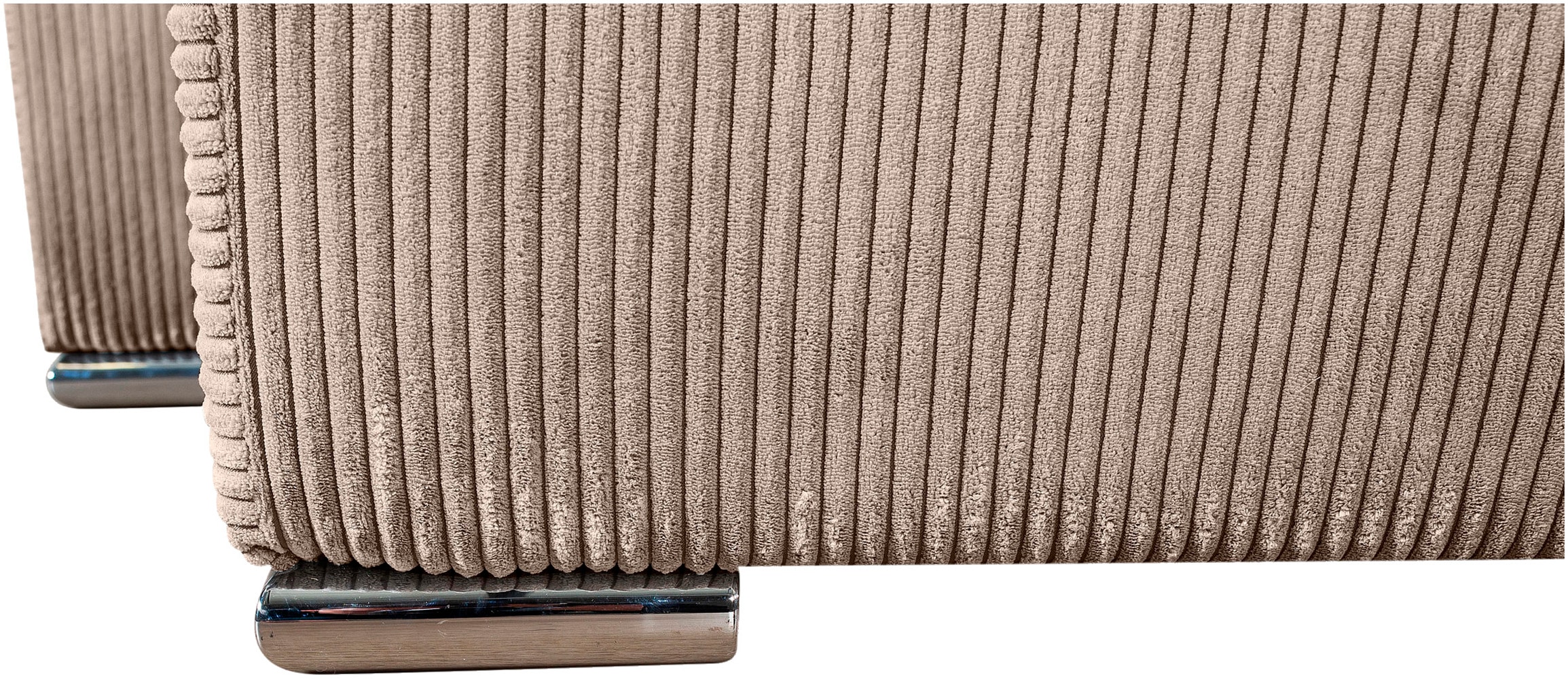 COLLECTION AB Wohnlandschaft »Paola U-Form«, mit Schlaffunktion, Stauraum, Zierkissen und Bonnellfederkern, Cord