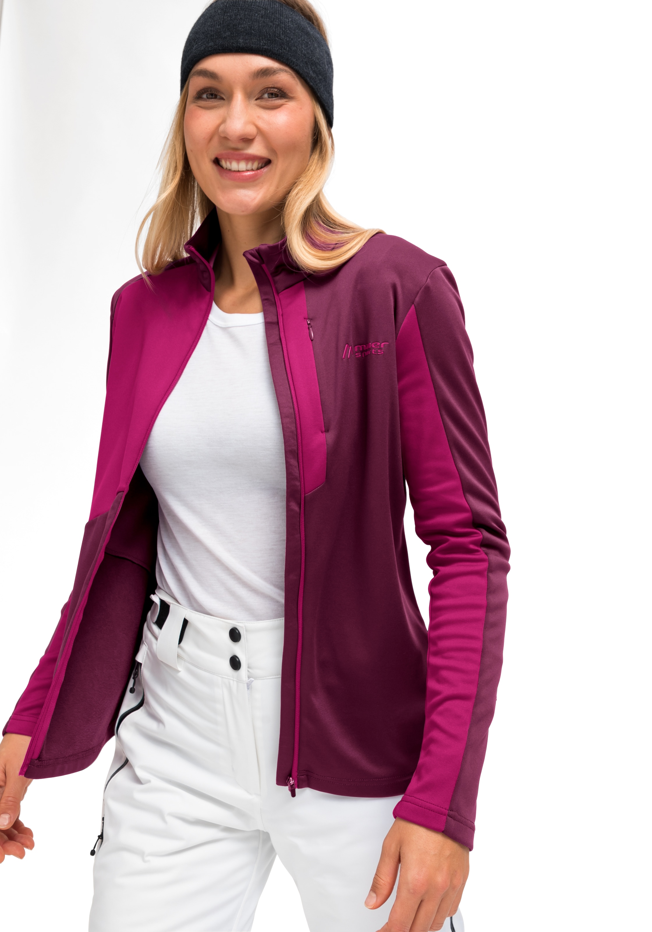 Maier Sports Fleecejacke »Purga Jacket«, Damen Midlayer, Fleece mit  aufgerauter Innenseite online bestellen | BAUR