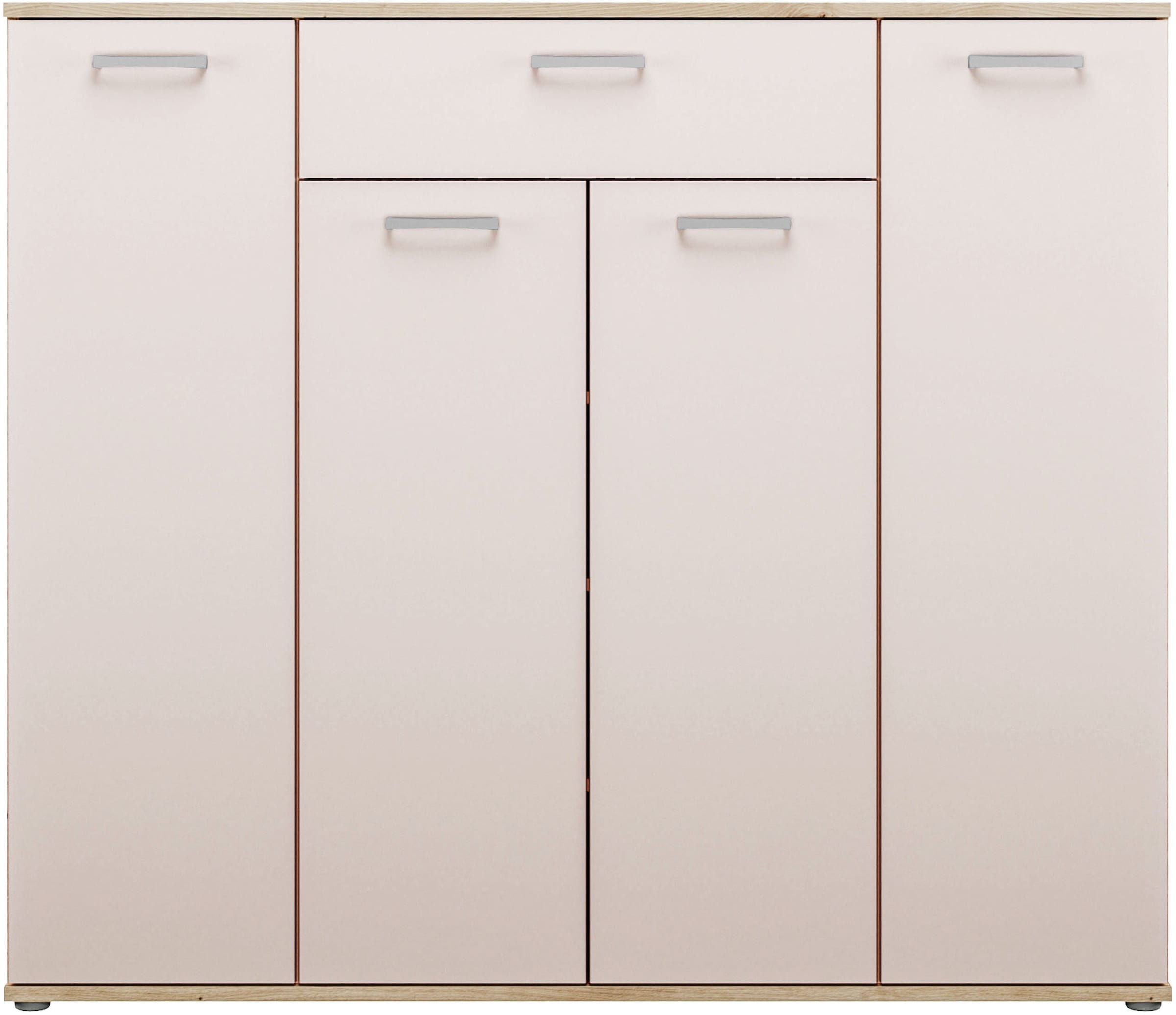 FORTE Kommode »Kombikommode, Stauraum, Einlegeböden verstellbar« B/H/T ca.140/120/34 cm, viel Stauraum, PEFC zertifiziert