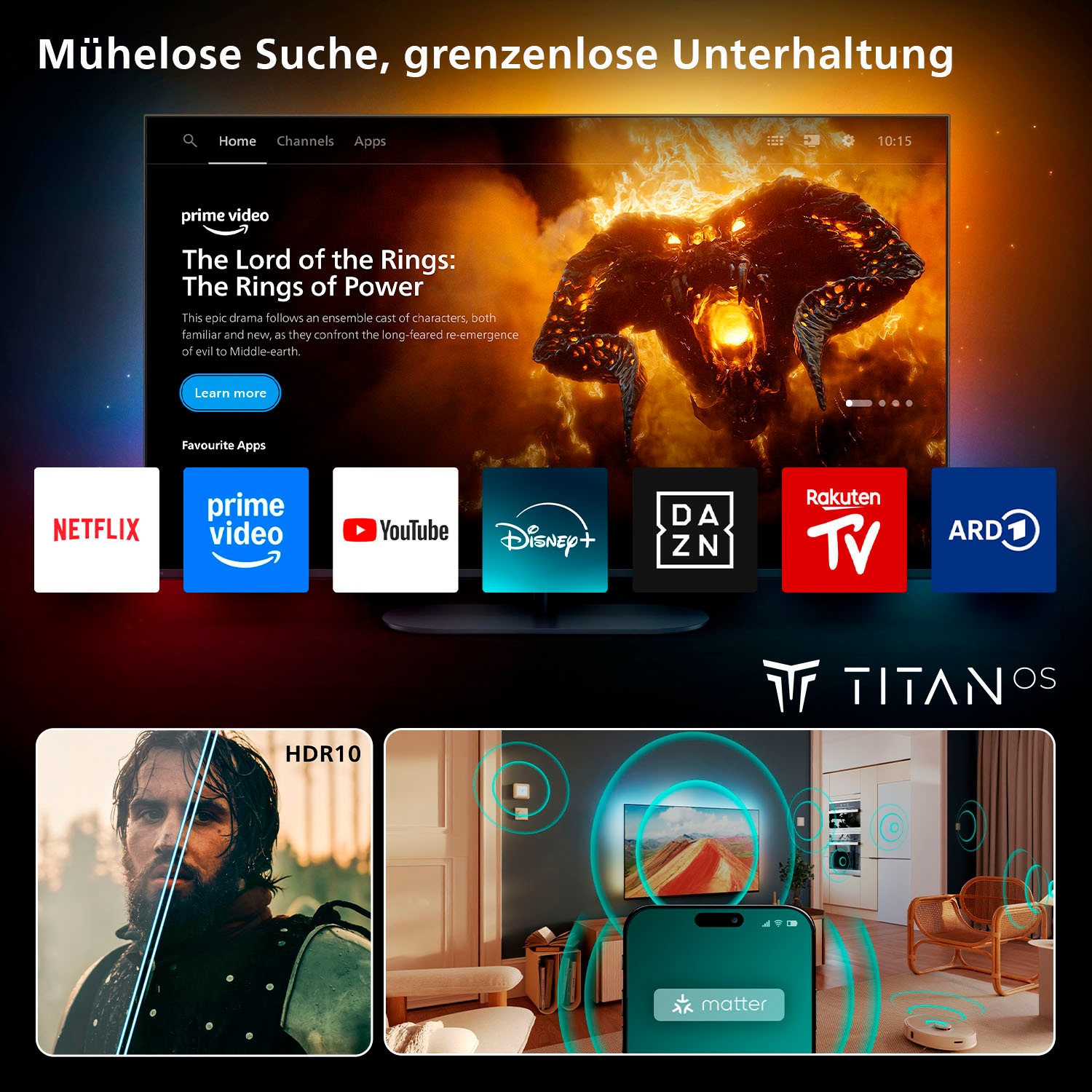 Philips LED-Fernseher »32PFS6900/12«, Full HD, Smart-TV