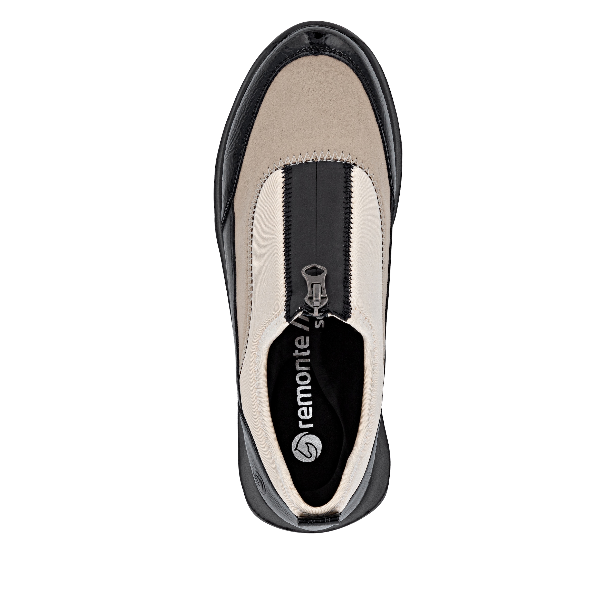Remonte Plateausneaker, Halbschuh, Casual-Sneaker mit Lackdetails